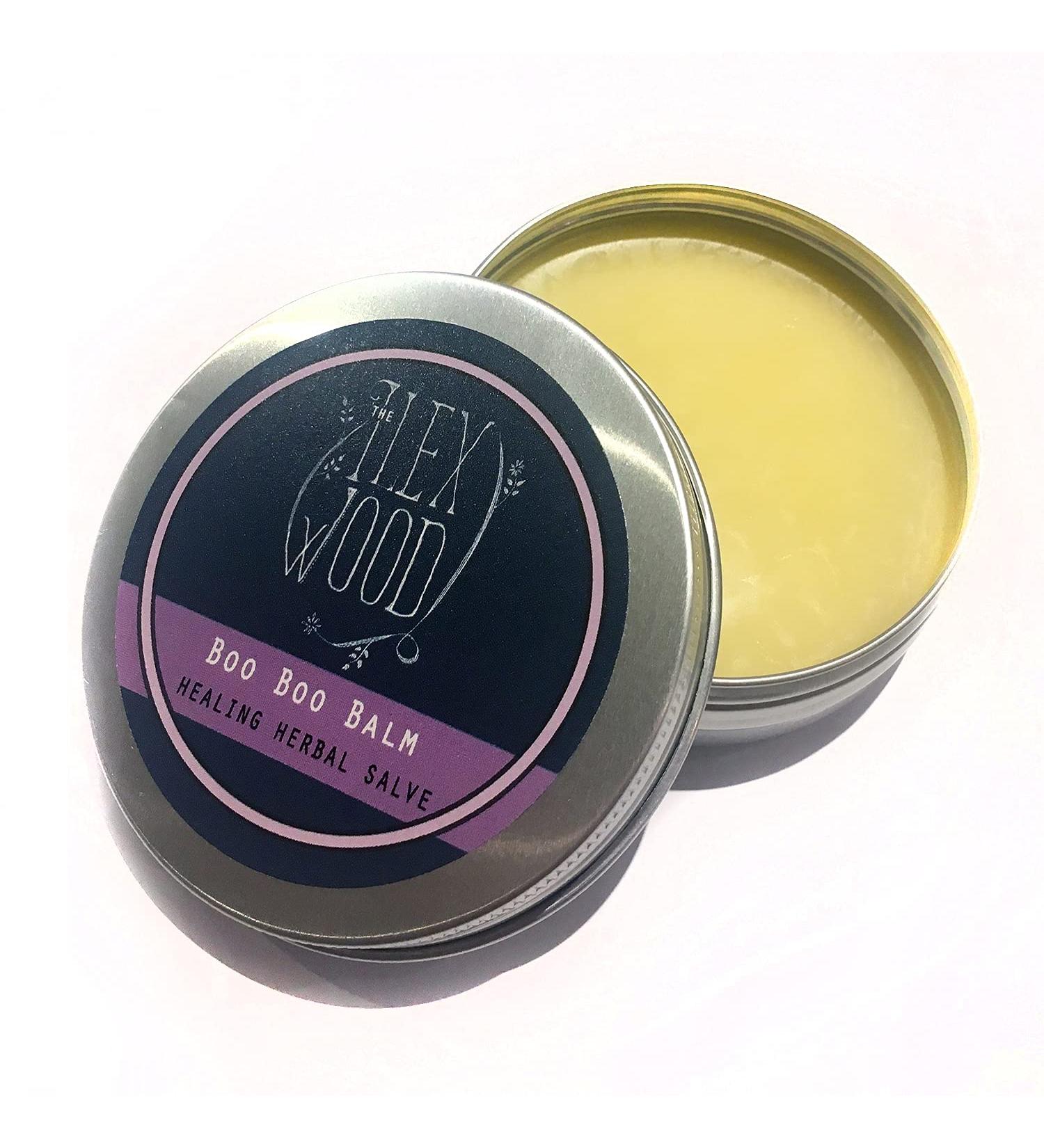 The Ilex Wood - Vegan Herbal Soothing Salve 'Boo Boo Balm' - For skin irritation scrapes bites and stings. Palm oil free cruelty free plastic free handcrafted in the UK - 100ml - Buy Online on SooperMarket.com