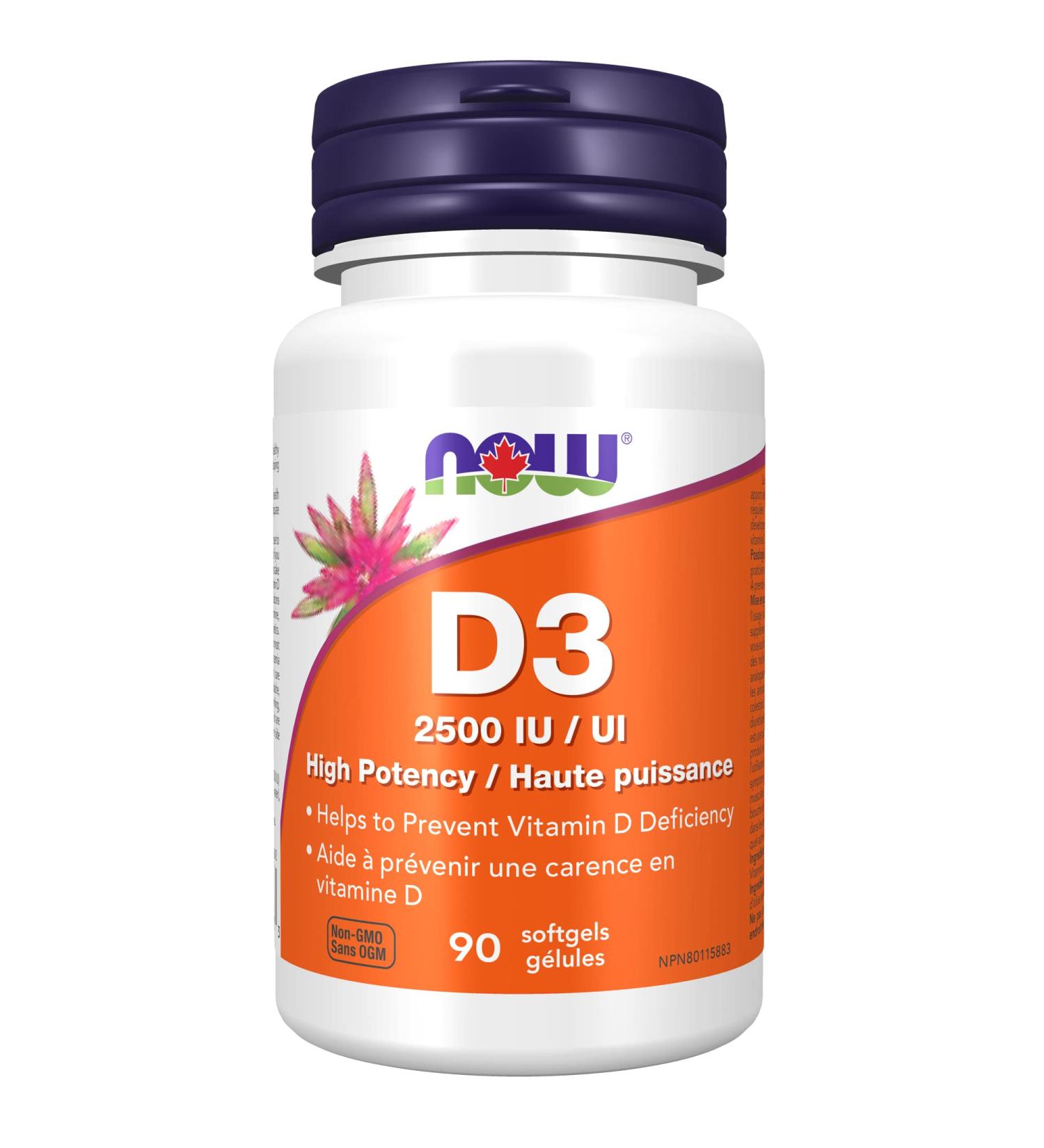 Now Foods Vit D-3 2 500 IU 90gel 0 90 count (Pack of 1) - Buy Online on SooperMarket.com