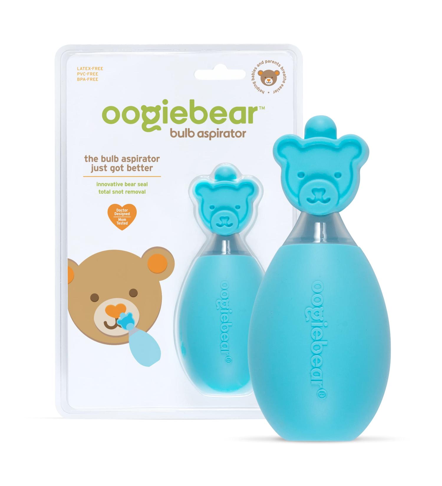 oogiebear Bulb Aspirator - The Safe Baby Nose Sucker for Newborns and Toddlers | BPA Free | Blue - Buy Online on SooperMarket.com
