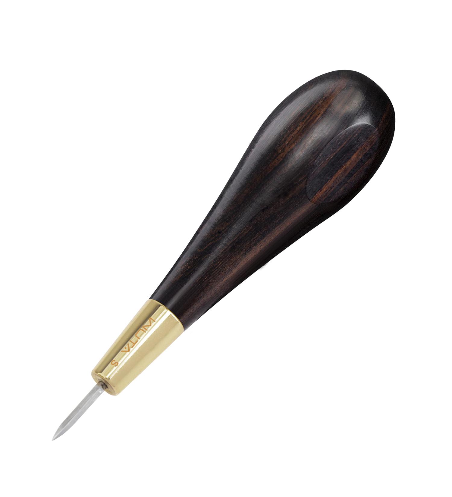 WUTA Diamond Stitching Awl with Ebony Blackwood Handle - Leather Craft Sewing Tool DIY Stitcher Taper 3mm - Handmade Sewing Kit (1pc) - Buy Online on SooperMarket.com