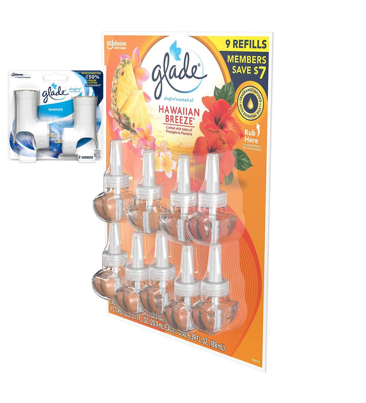 Glade PlugIns Scented Oil Refill - Hawaiian Breeze 9 ct Essential Oil Wall Plug-in 6.39 fl. oz | International Shipping Available - Buy Online on SooperMarket.com