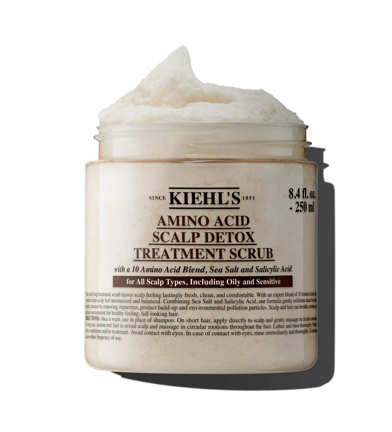 Kiehl's Amino Acid Scalp Scrub Detox Treatment - Exfoliating & Gentle Detox for All Scalp Types | Paraben-Free Sulfate-Free Silicone-Free | 8.4 fl oz - Buy Online on SooperMarket.com