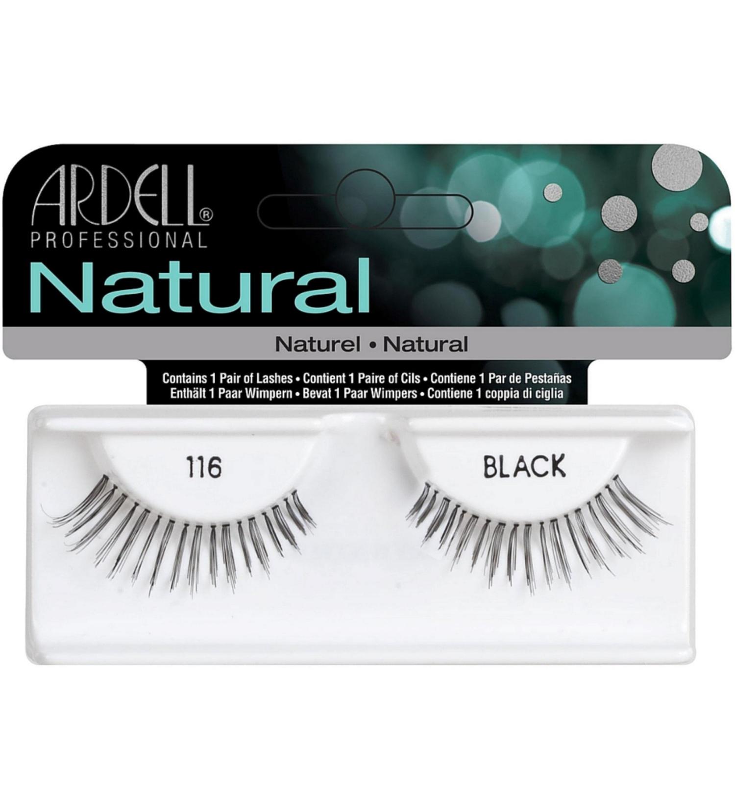 Ardell Fashion Natural Lashes Strip Lash Black 116 1 ea (Pack of 12)