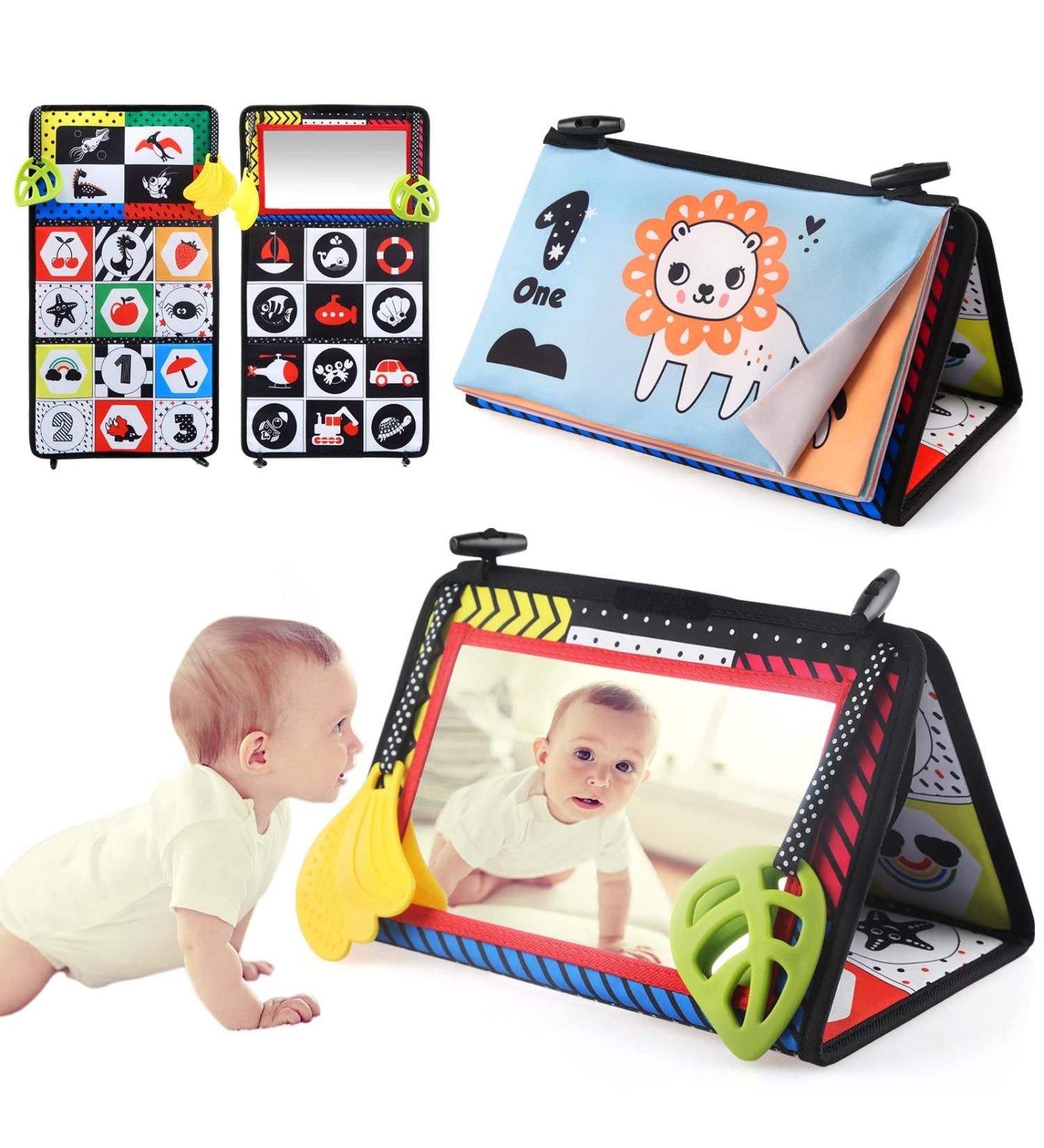 Leadstar Baby Toys for 0-6 Months | Fabric Books & Foldable Mirrors | Stroller Toy Gifts for Newborns & Young Girls - Buy Online on SooperMarket.com