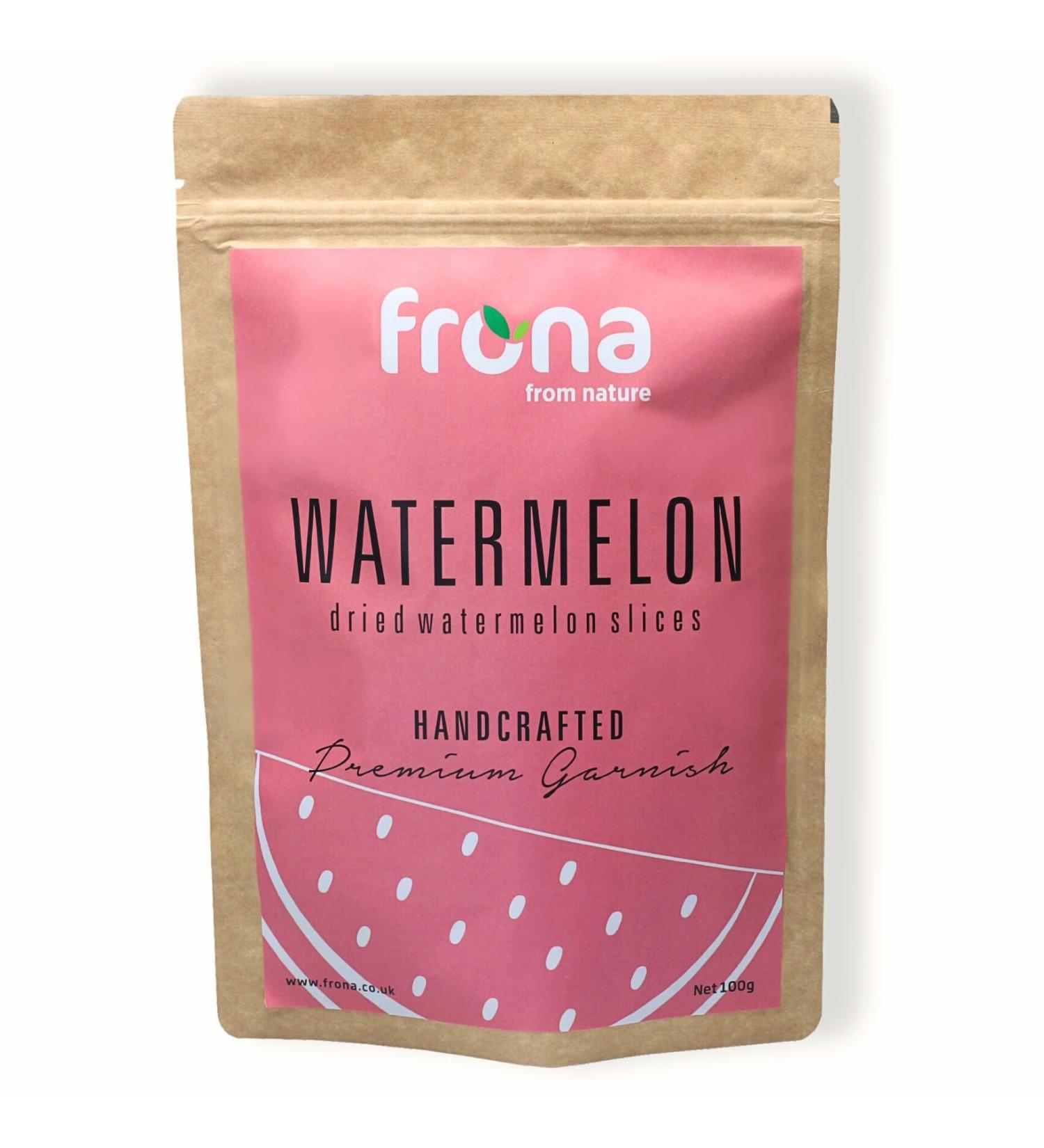 Frona Dried Fruit Cocktail Garnish Slices I Dehydrated Fruit - 100g Pouch (Watermelon) - Buy Online on SooperMarket.com