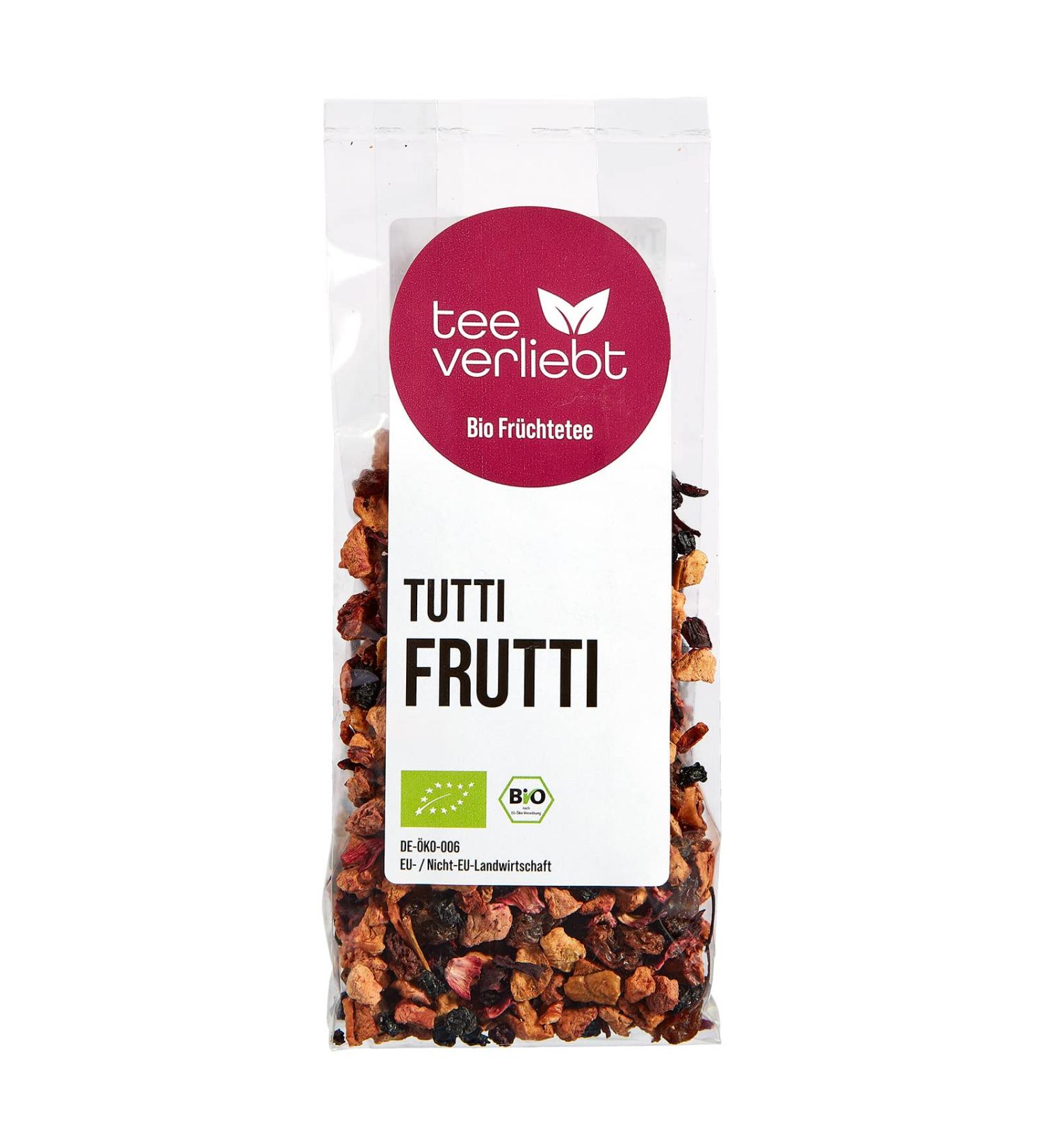 Buy Organic Tutti Frutti Loose Fruit Tea - 100g | Delicious Berry & Apricot Flavor | International Shipping - Buy Online on SooperMarket.com