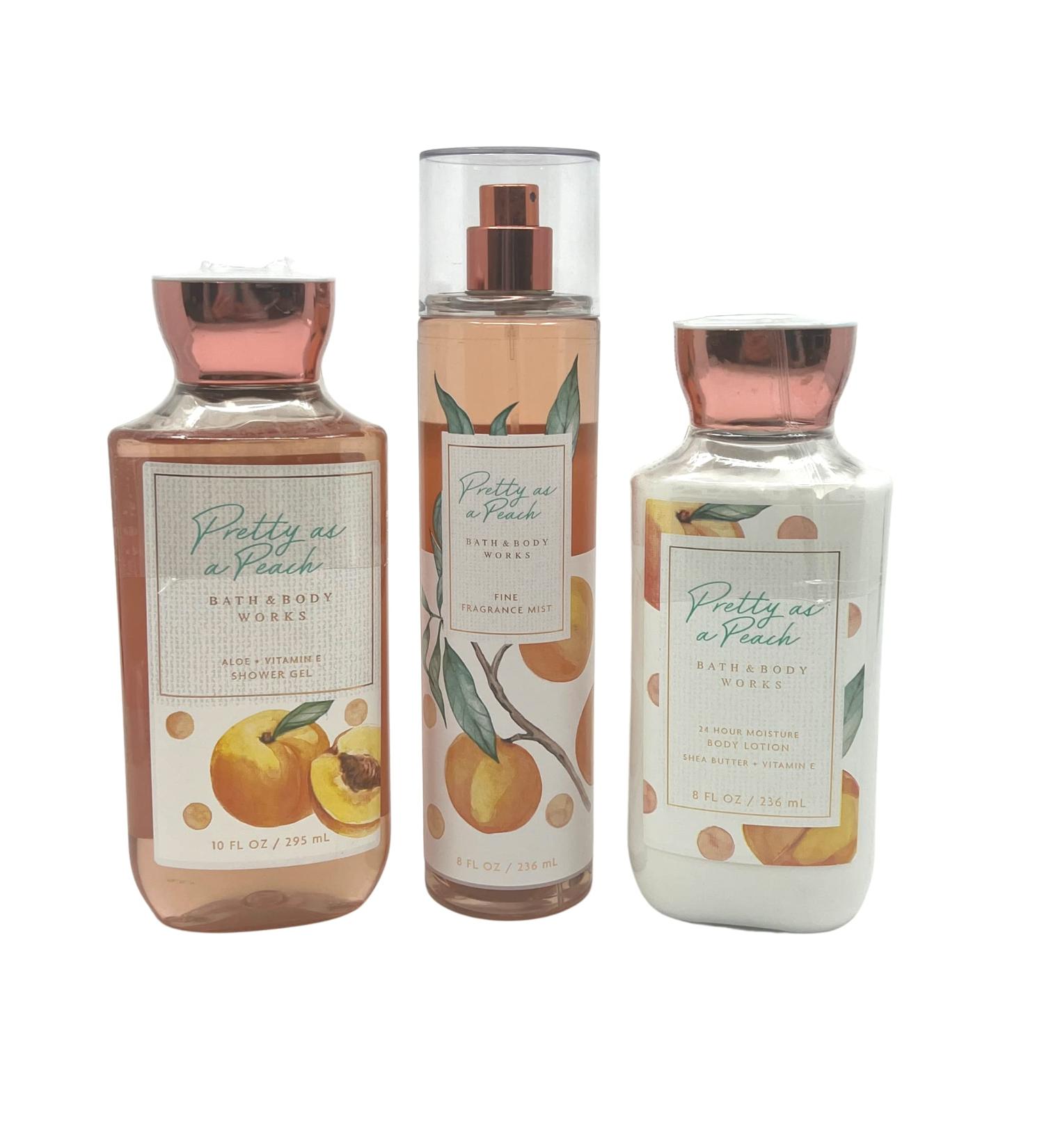 Bath & Body Works Pretty as a Peach Trio Gift Set - Shower Gel, Fragrance Mist, Body Lotion - Signature Collection - Buy Online on SooperMarket.com