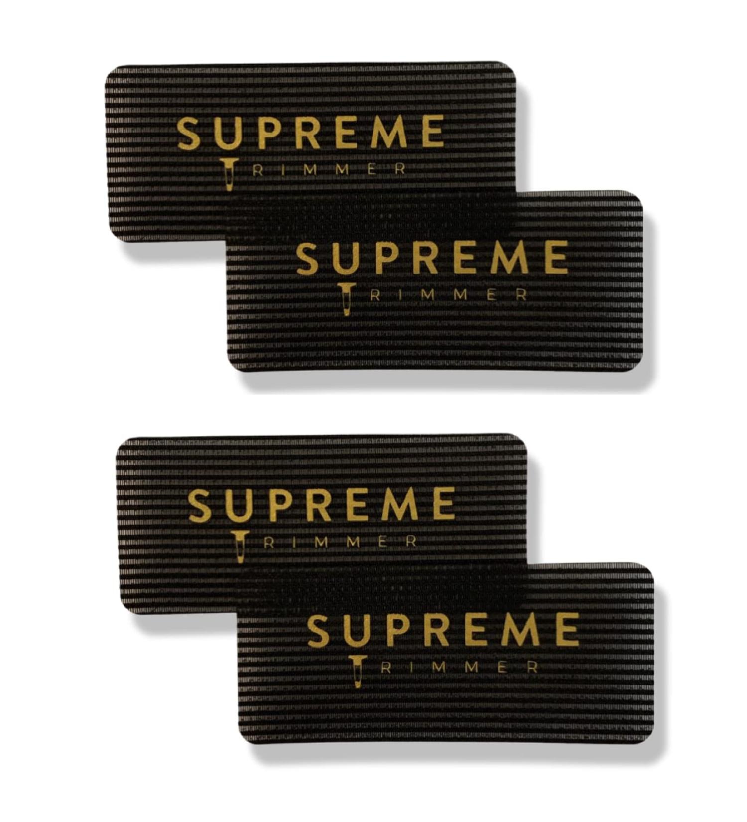 Supreme Trimmer Barber Grippers - Hair Holders for Barbers, Stylists, and Makeup Artists - 2PK (Black/Gold Rectangle) - Buy Online on SooperMarket.com