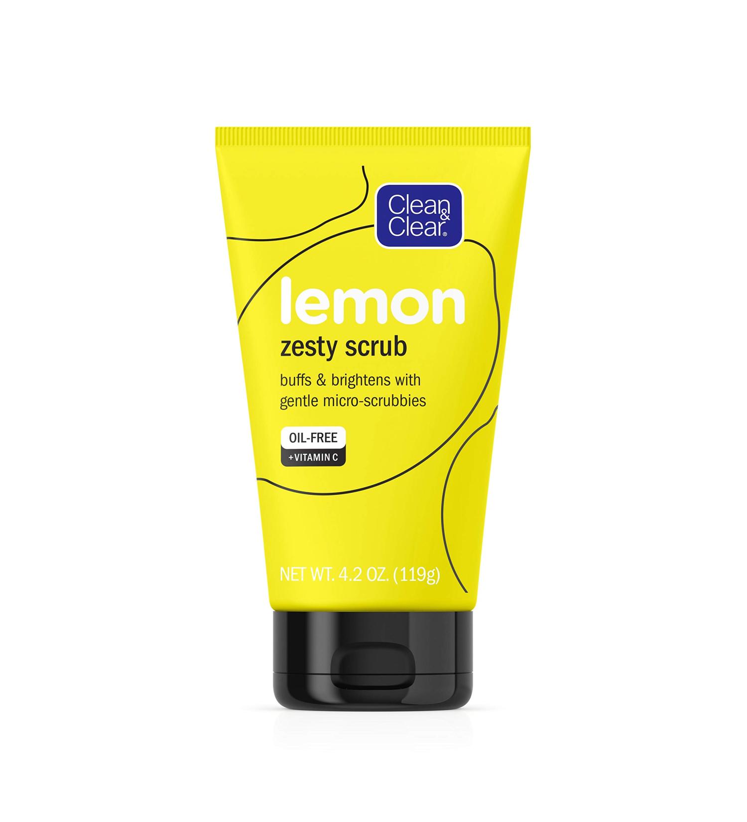 Clean & Clear Lemon Zesty Scrub 4.2 oz | Exfoliating Scrub for Clear Skin - Buy Online on SooperMarket.com