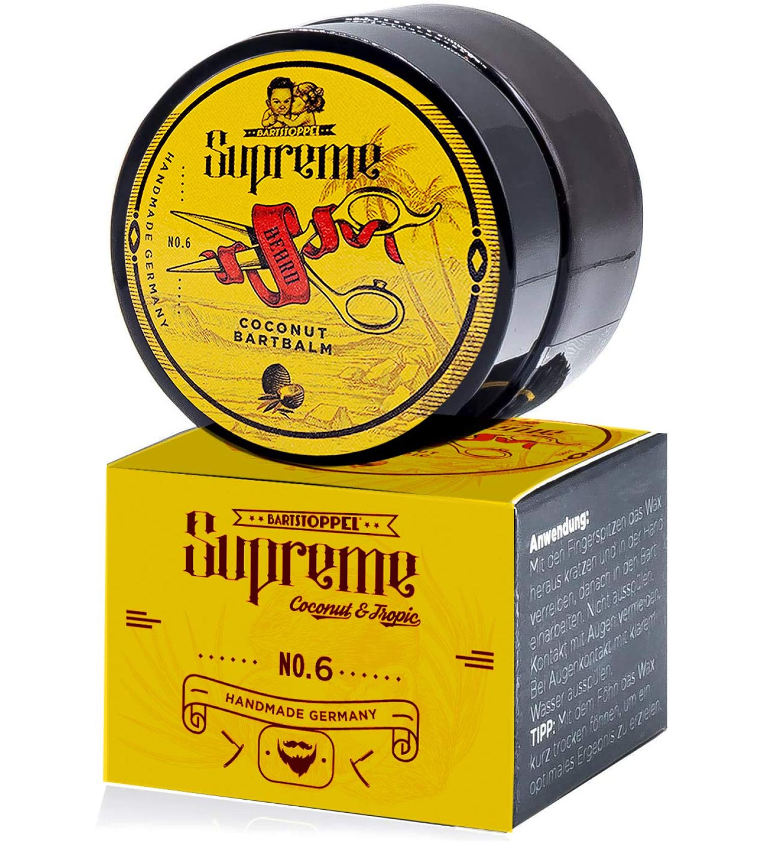 Bartstoppel Barber Co. Coconut Tropic Beard Wax: Hair Growth & Moisturizer for Men - Buy Online on SooperMarket.com