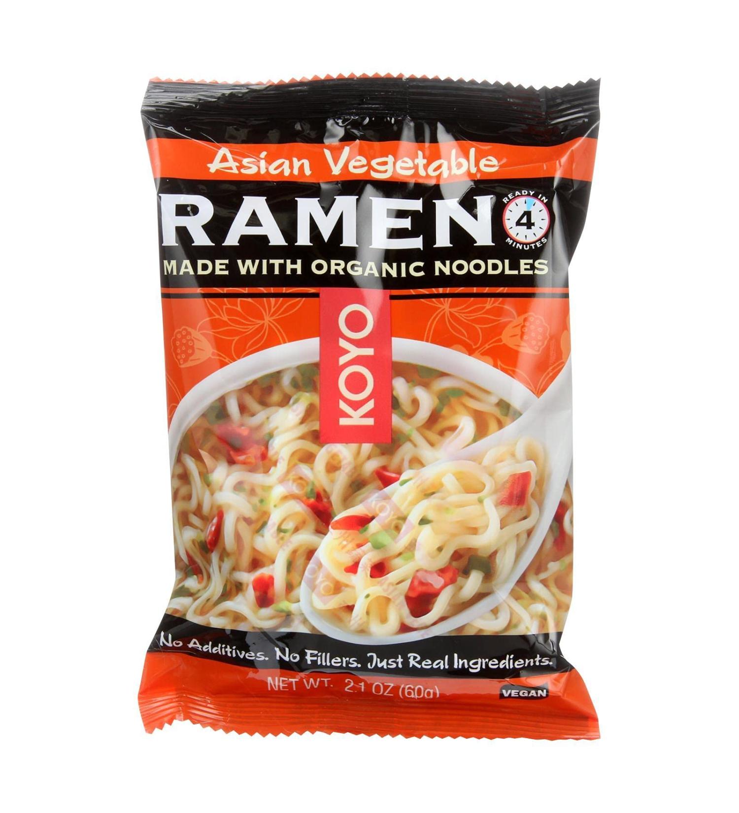 Koyo Asian Vegetable Ramen  2.1-Ounce Packages (Pack of 12) - Buy Online on SooperMarket.com