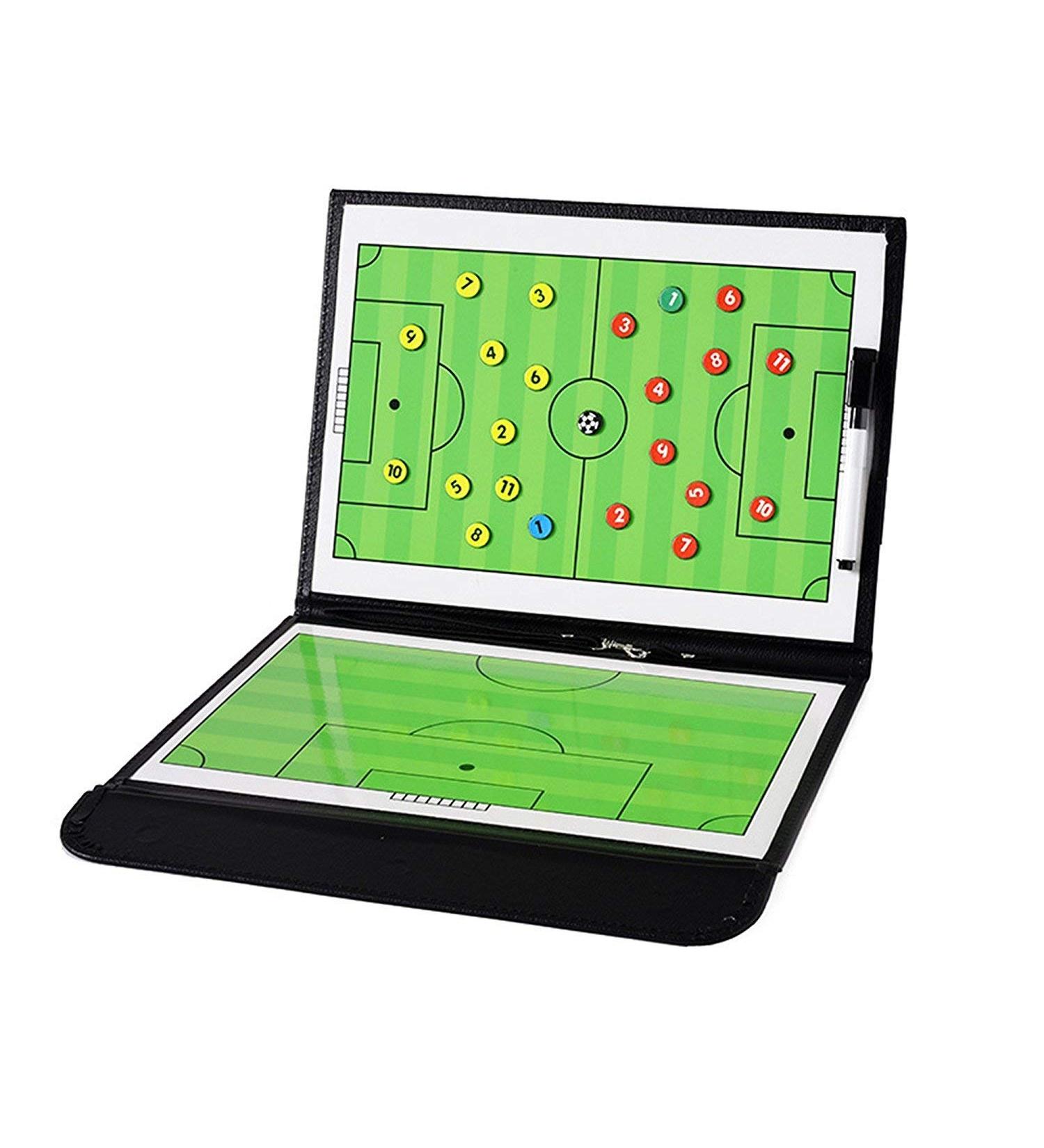 TXENCEX Football Coaching Board Coaches Clipboard Tactical Magnetic Board Kit Portable Strategy Coach Board with Dry Erase  Marker Pen and Zipper Bag - Buy Online on SooperMarket.com