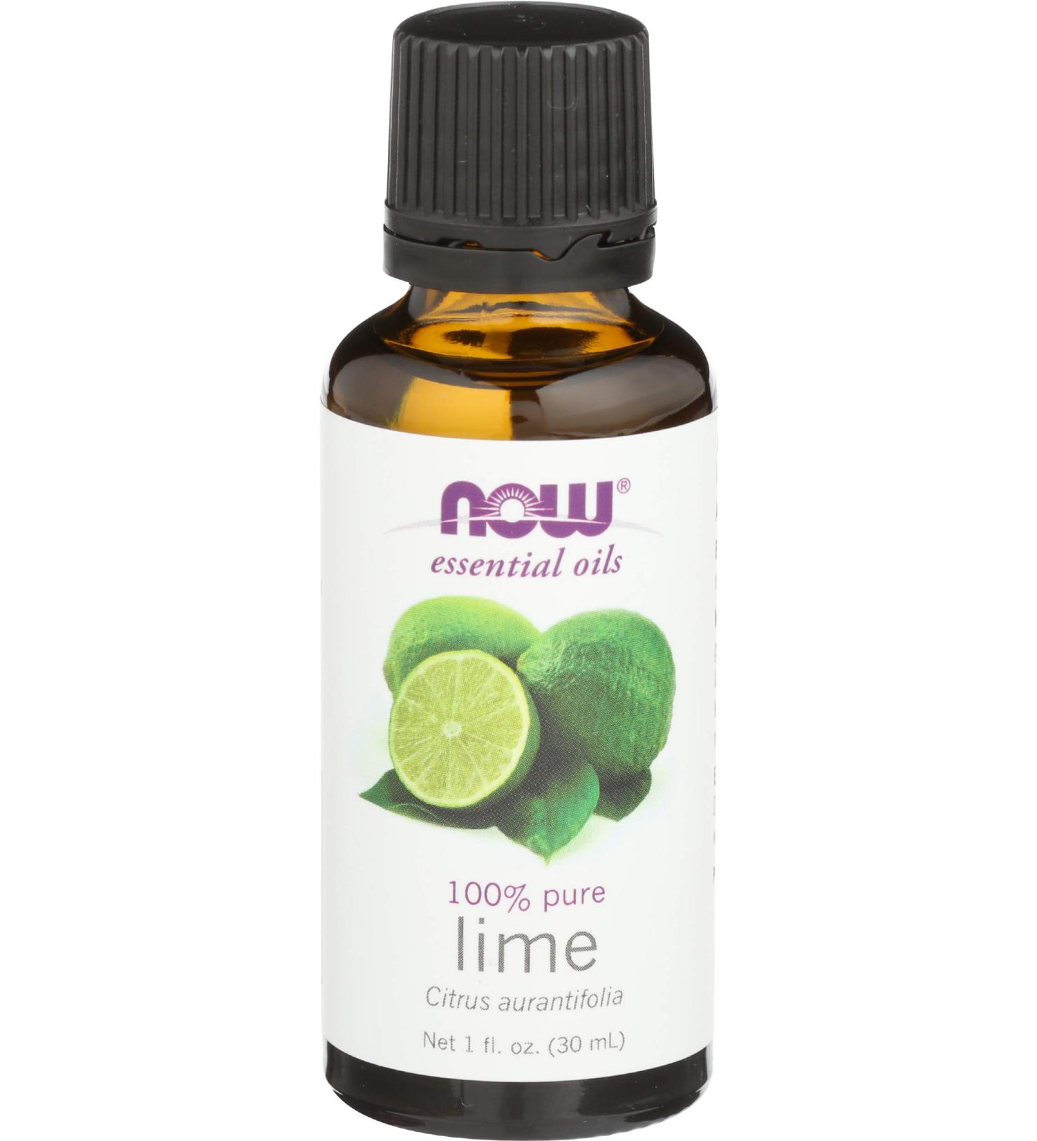 Now Foods Lime Essential Oil 1 fl oz - 100% Pure & Natural Aroma - Buy Online on SooperMarket.com