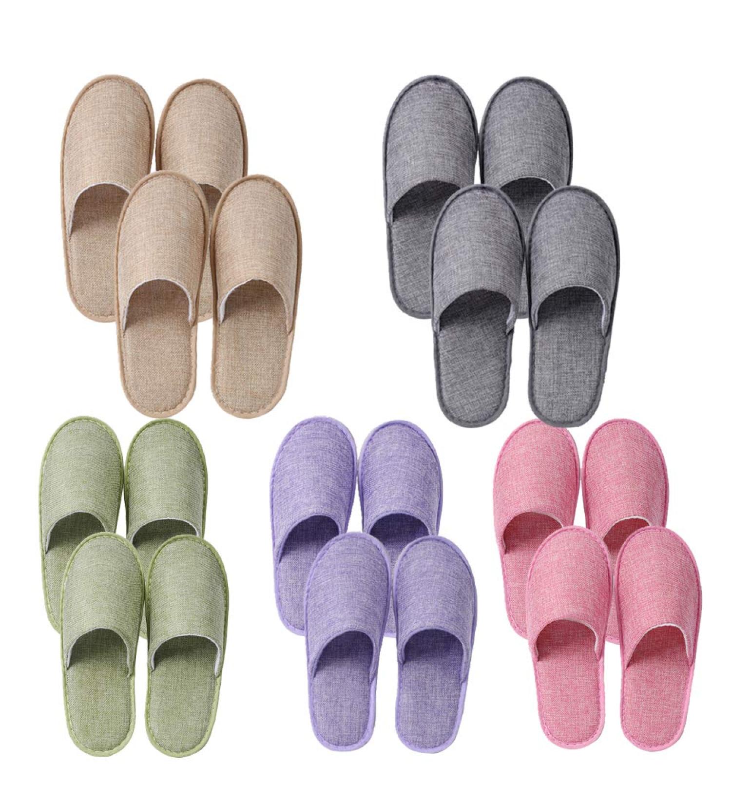 UILB 510 Pairs Disposable Home Slippers - Mixed Multi-Color Family Spa Hotel Office Party Slippers - Buy Online on SooperMarket.com