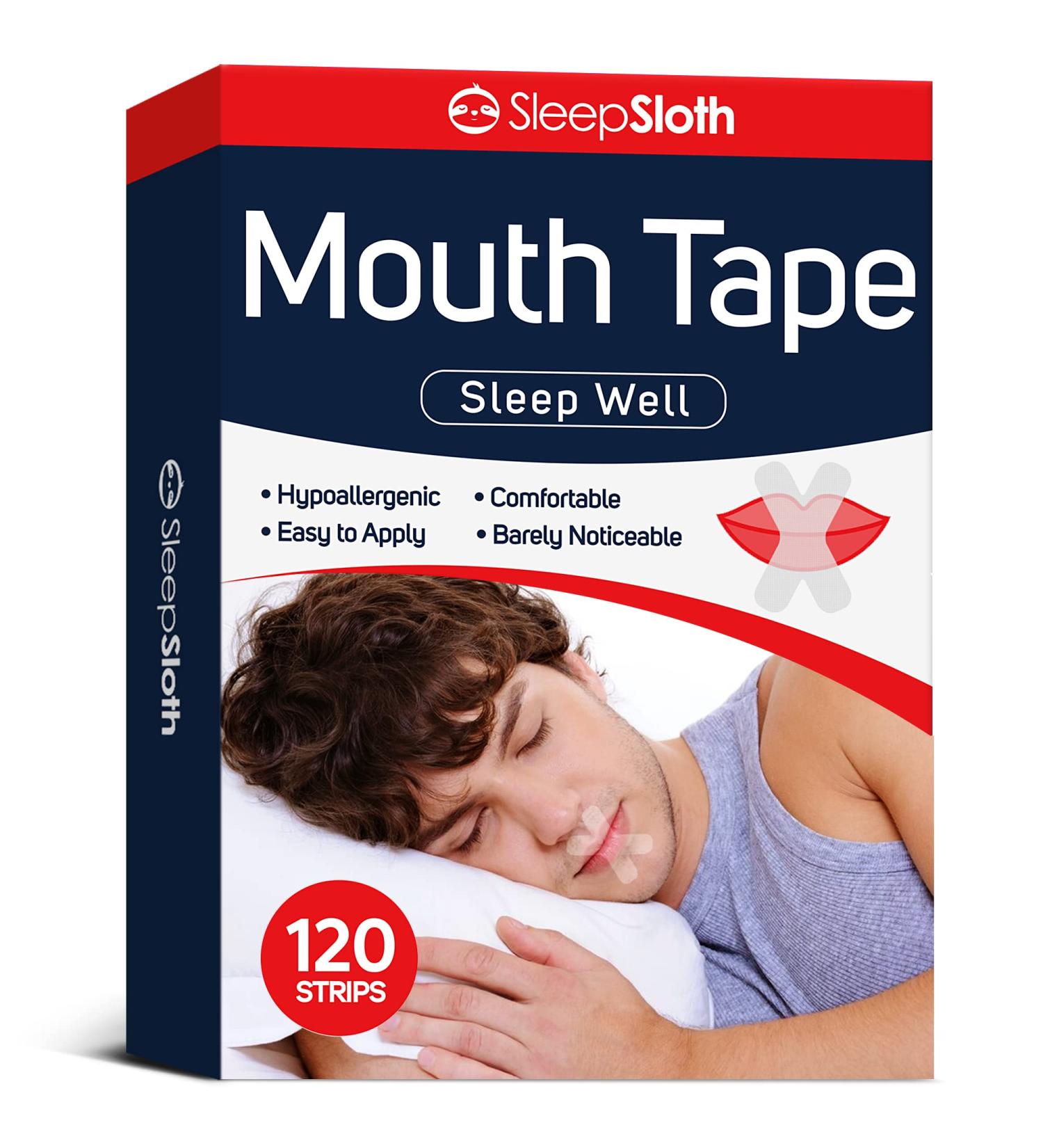 SleepSloth Mouth Tape - 120 Count Anti-Snoring Devices for Improved Sleep - Buy Online on SooperMarket.com