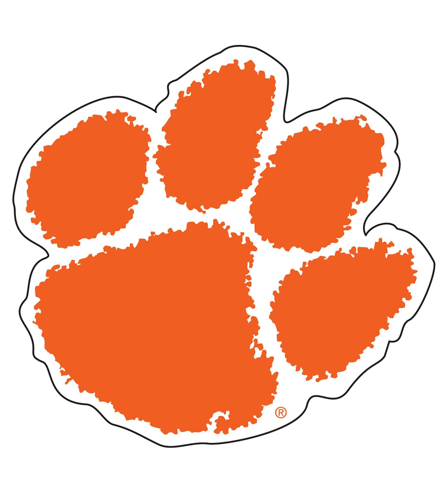 Craftique Clemson Tigers Magnet (ORG PAW Magnet (3",4",6",12",18"), 4 in)