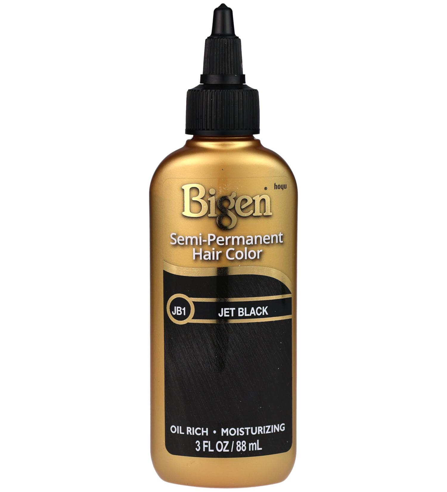 Bigen Semi Permanent Hair Color #JB1 Jet Black 3 oz (Pack of 12)