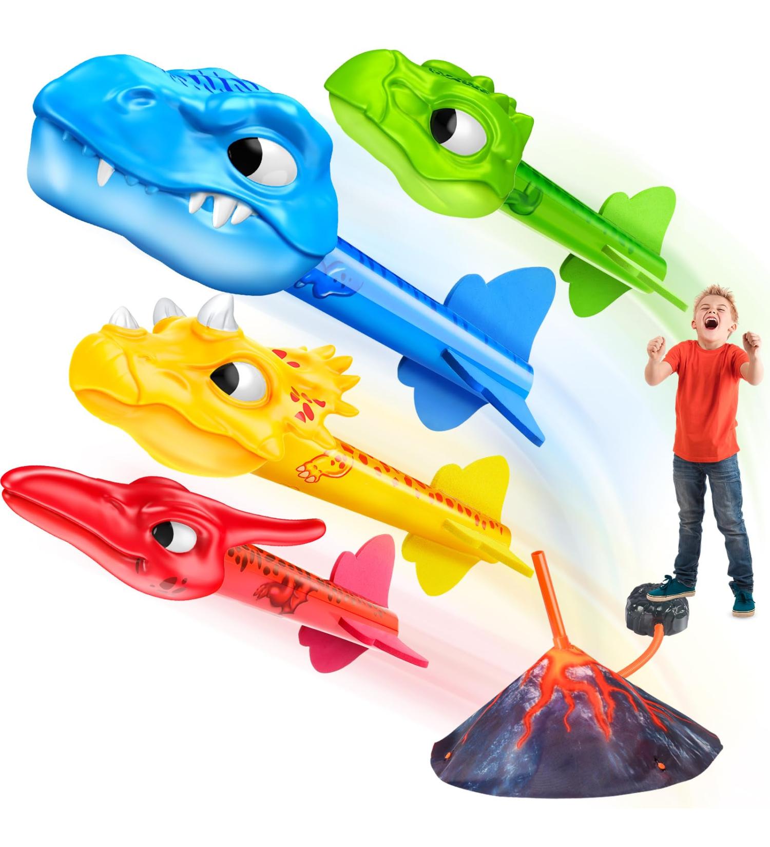 ANNINE RAKETES TOSSES: Outdoor Toys for Kids 3-12 | Garden Dinosaur Games 4PC Set for Easter Fun - Buy Online on SooperMarket.com