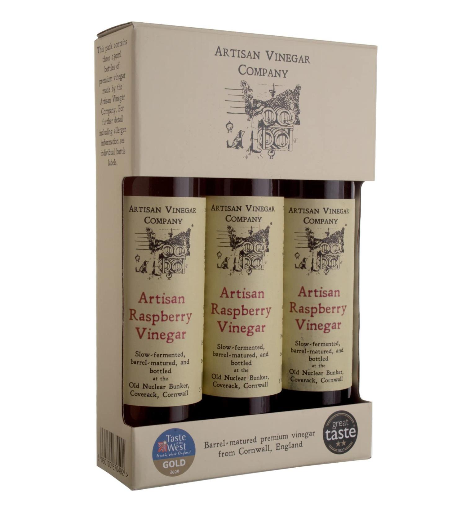 Artisan Raspberry Vinegar - Pack of 3 x 250ml | Premium Quality International Shipping - Buy Online on SooperMarket.com