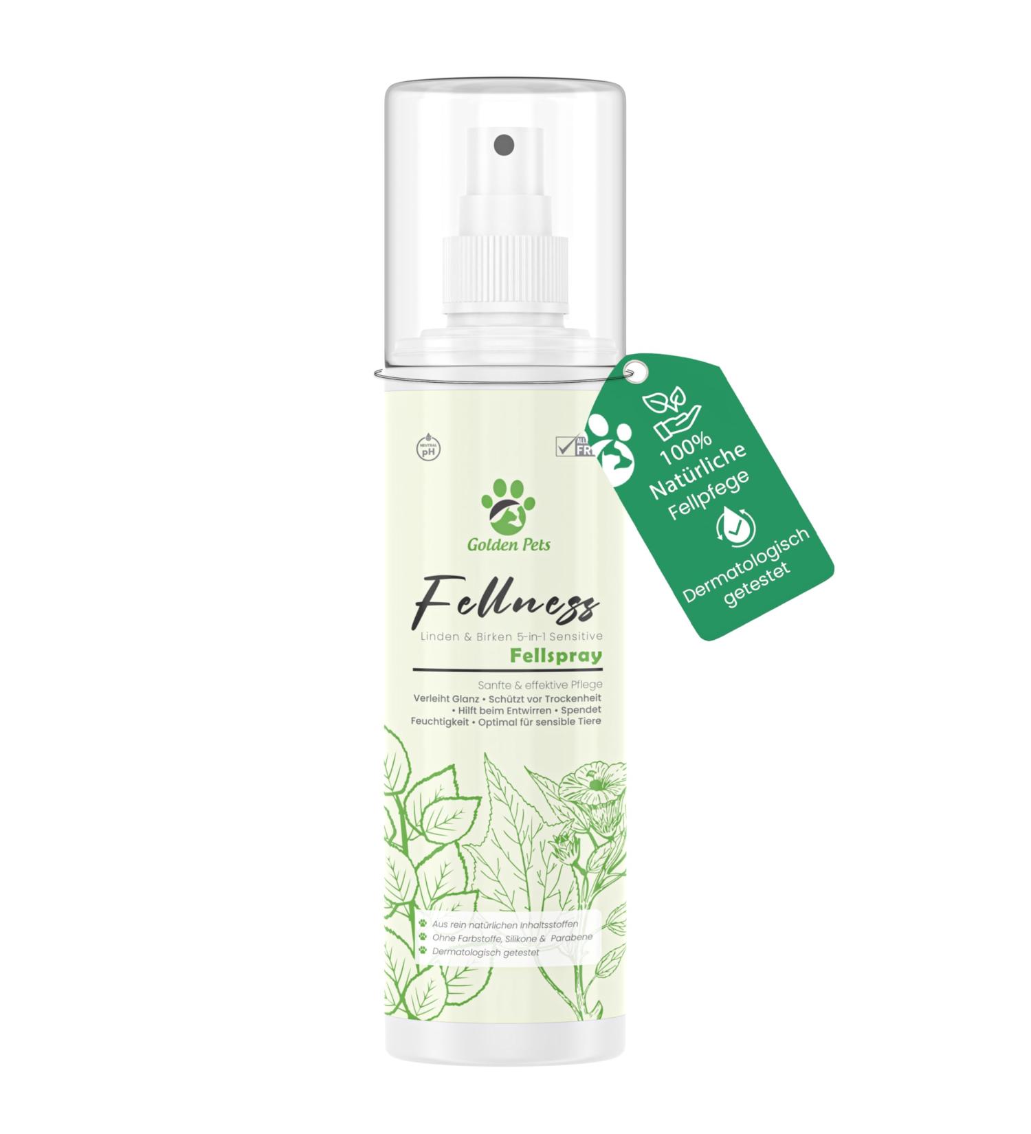 Golden Pets Fellspray 250ml - Natural Defolling Spray for Dogs & Cats | Improved Combability & Free E-Book on Mild Wildflowers - Buy Online on SooperMarket.com