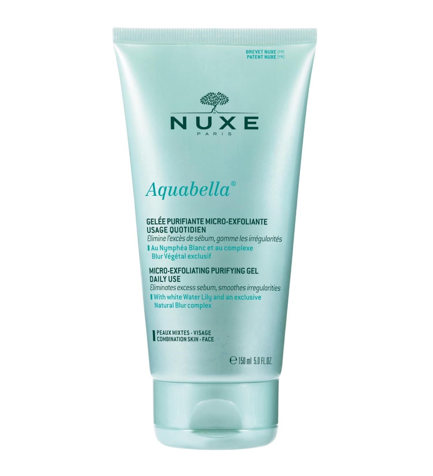 Nuxe Aquabella Exfoliating Cleansing Gel - Daily Face Wash & Scrub with Hyaluronic Acid for Normal/Combination Skin | 5 Fl. oz - Shop Internationally - Buy Online on SooperMarket.com