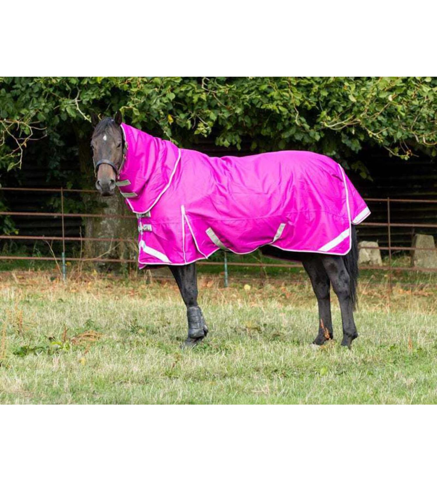 Swish Equestrian 100g Detachable Neck Turnout Rug - Mulberry 6'6 - Buy Online on SooperMarket.com