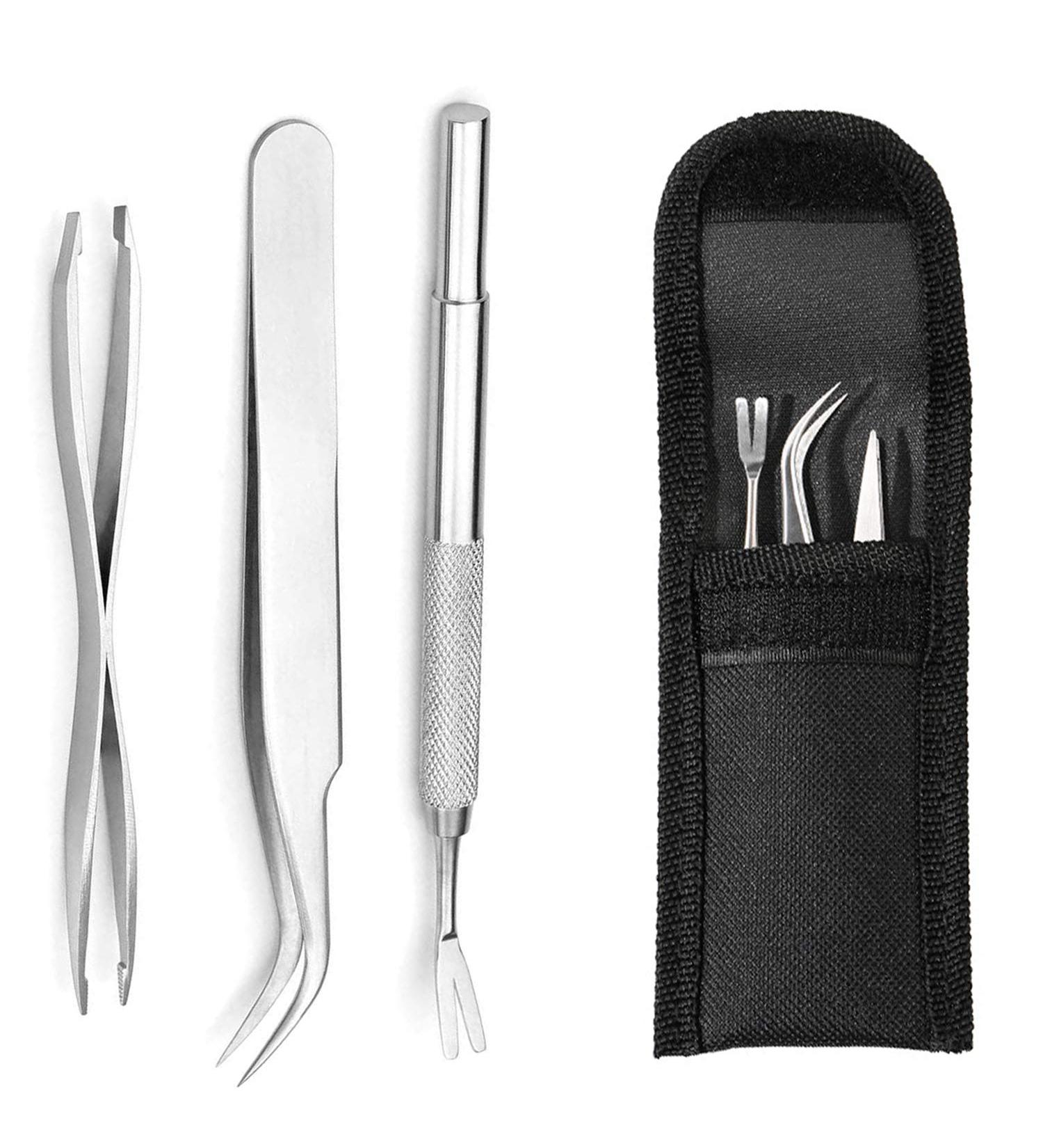 EasyULT 3PCS Tick Remover Tool Set Tick Removal Tool Stainless Steel Tick Remover Tick Hook Kit Included Removal Tweezers+ Tick Shovel for Animals for Humans Dogs Cats 3Pi ces - Buy Online on SooperMarket.com