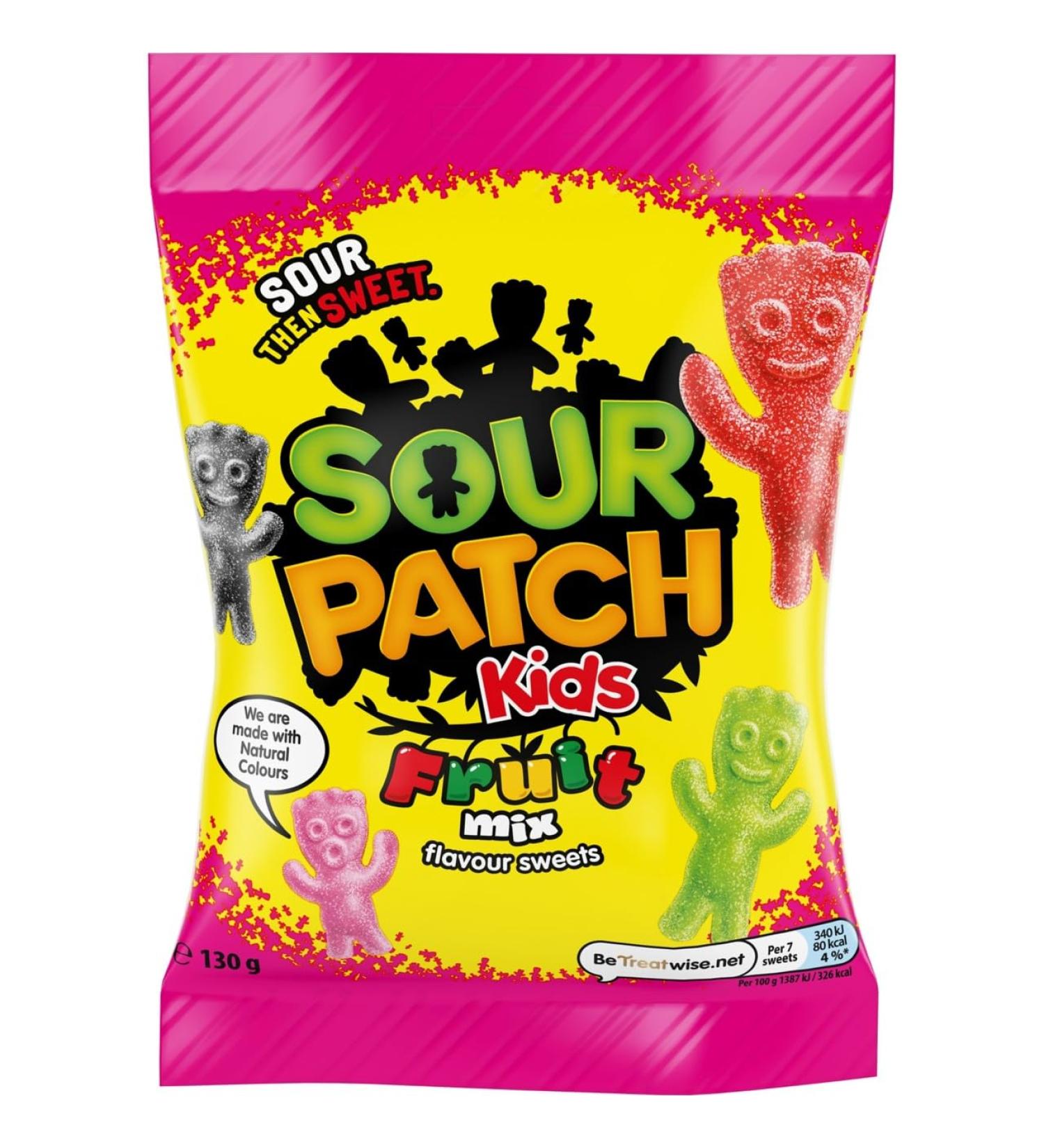 Sour Patch Mixed Fruit Flavoured Sour Sweets 130g - Buy Online on SooperMarket.com