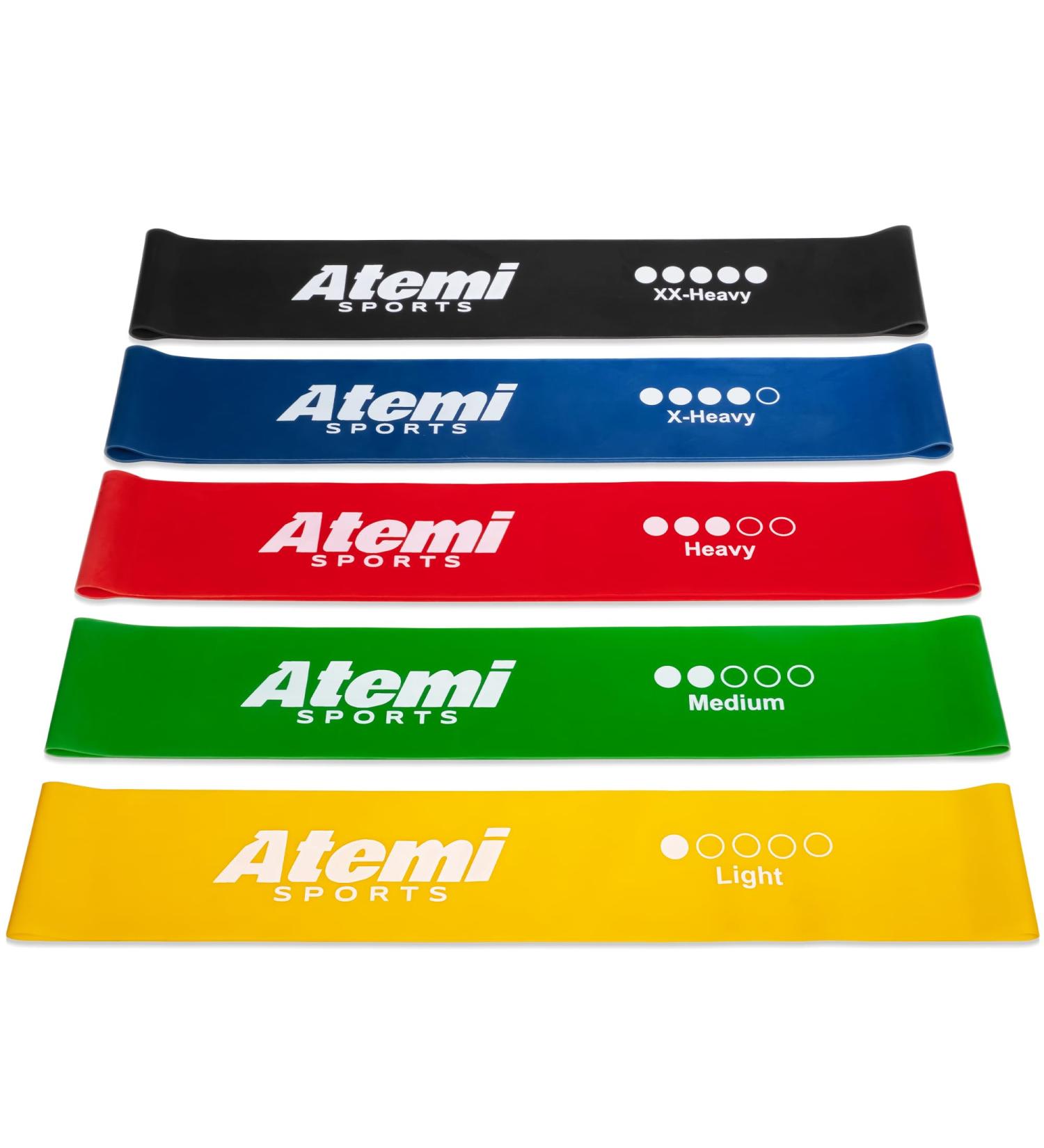 Resistance Bands Set of 5 | Exercise Bands for Glutes Hips & Legs | Ideal for Home Workouts | Resistance Band Set for Men & Women - Buy Online on SooperMarket.com