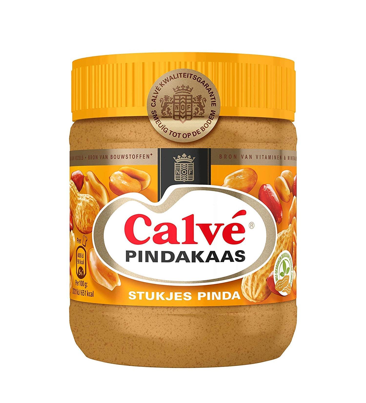 Calv peanut Butter Crunchy with Peanut pieces - 350gr - Buy Online on SooperMarket.com