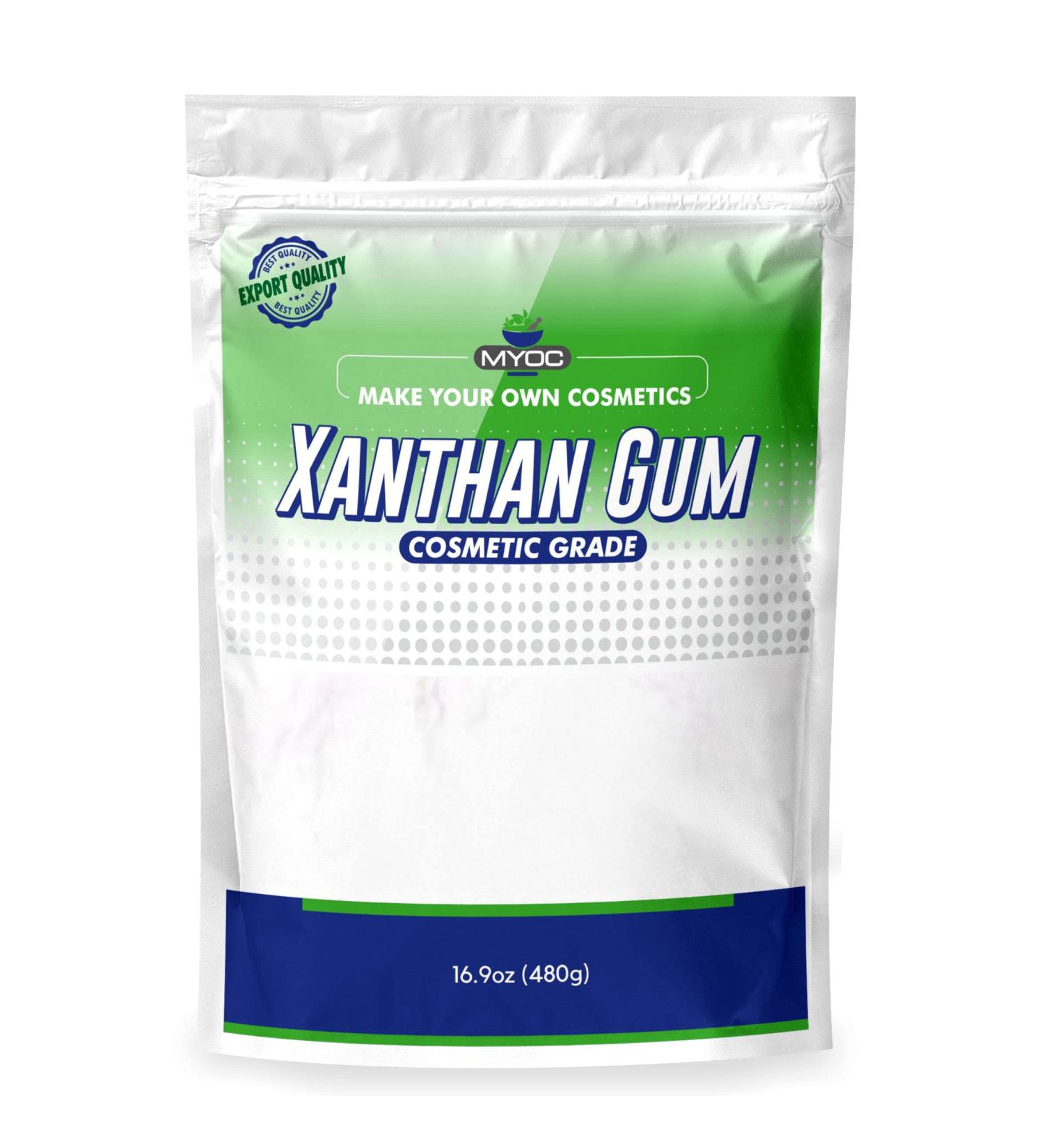 Organic Non-GMO Xanthan Gum (480gm) - Gluten-Free | Premium Quality Emulsion Stabilizer, Film-Forming Agent, Binder | Cosmetic Grade - Buy Online on SooperMarket.com