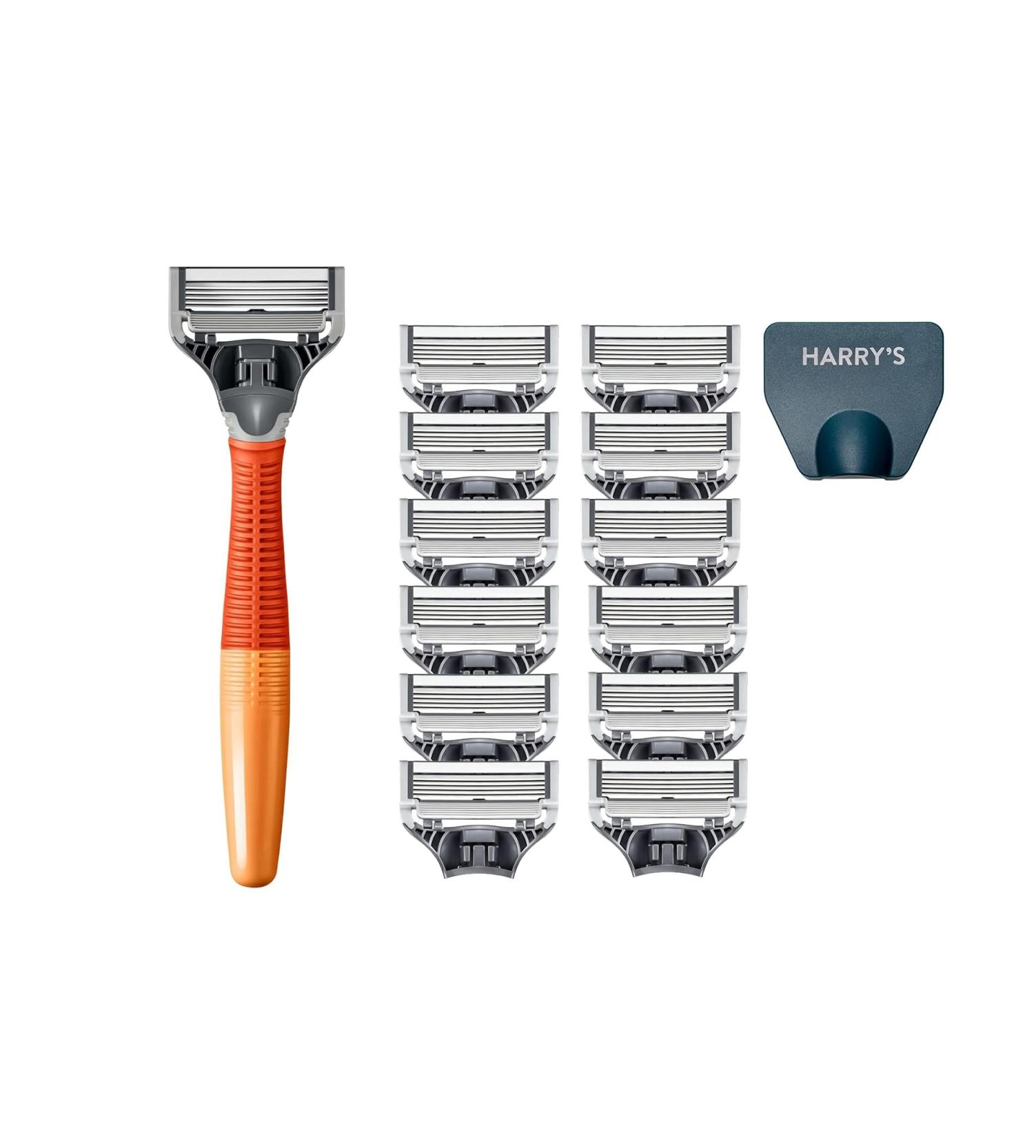 Truman Wet Shave Razor - 13 Cartridges & Blade Cover | Bright Orange | Premium International Shipping - Buy Online on SooperMarket.com