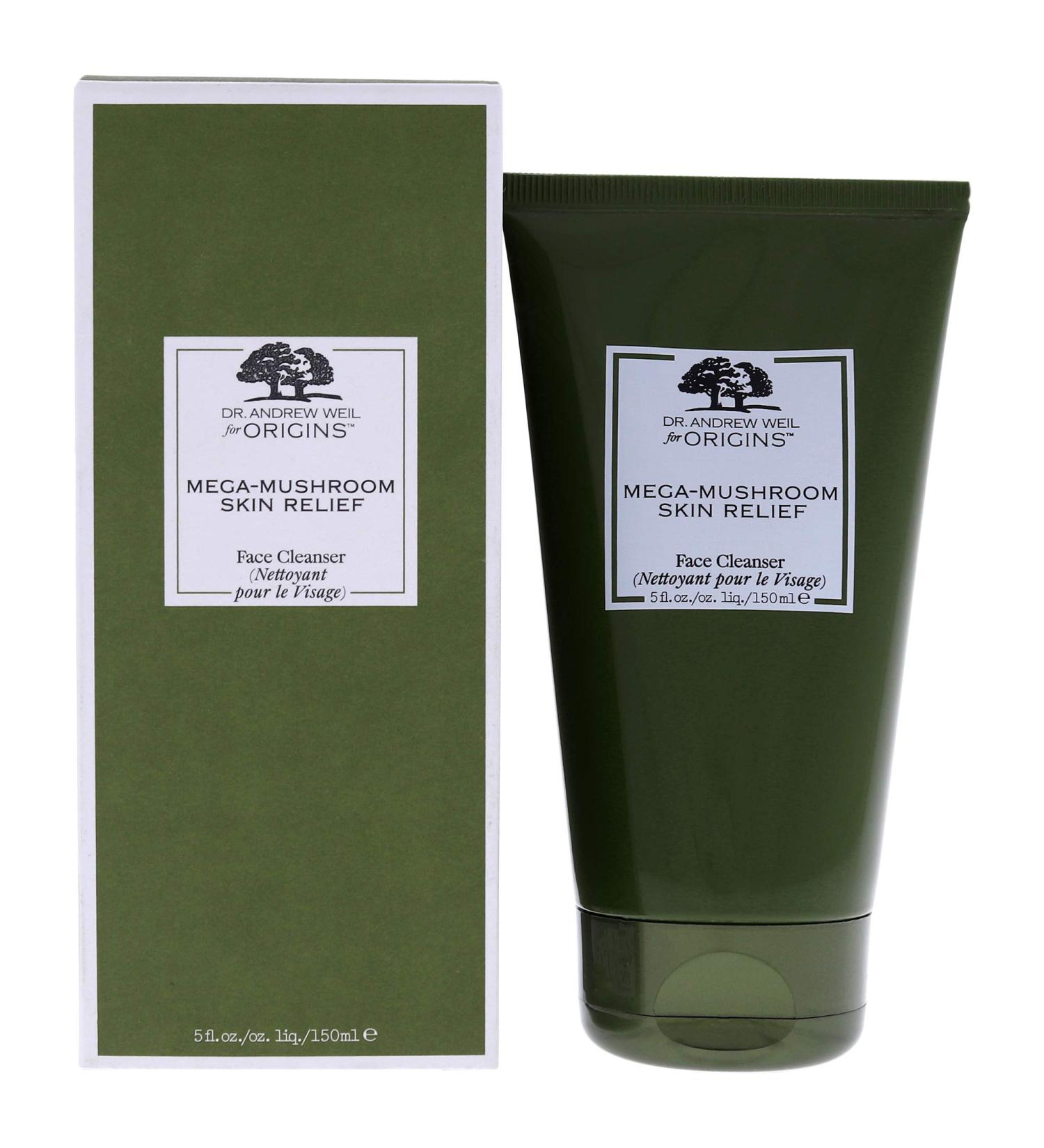 Origins Mega-Mushroom Skin Relief Face Cleanser 5 oz - Soothing Face Wash for Sensitive Skin - Buy Online on SooperMarket.com