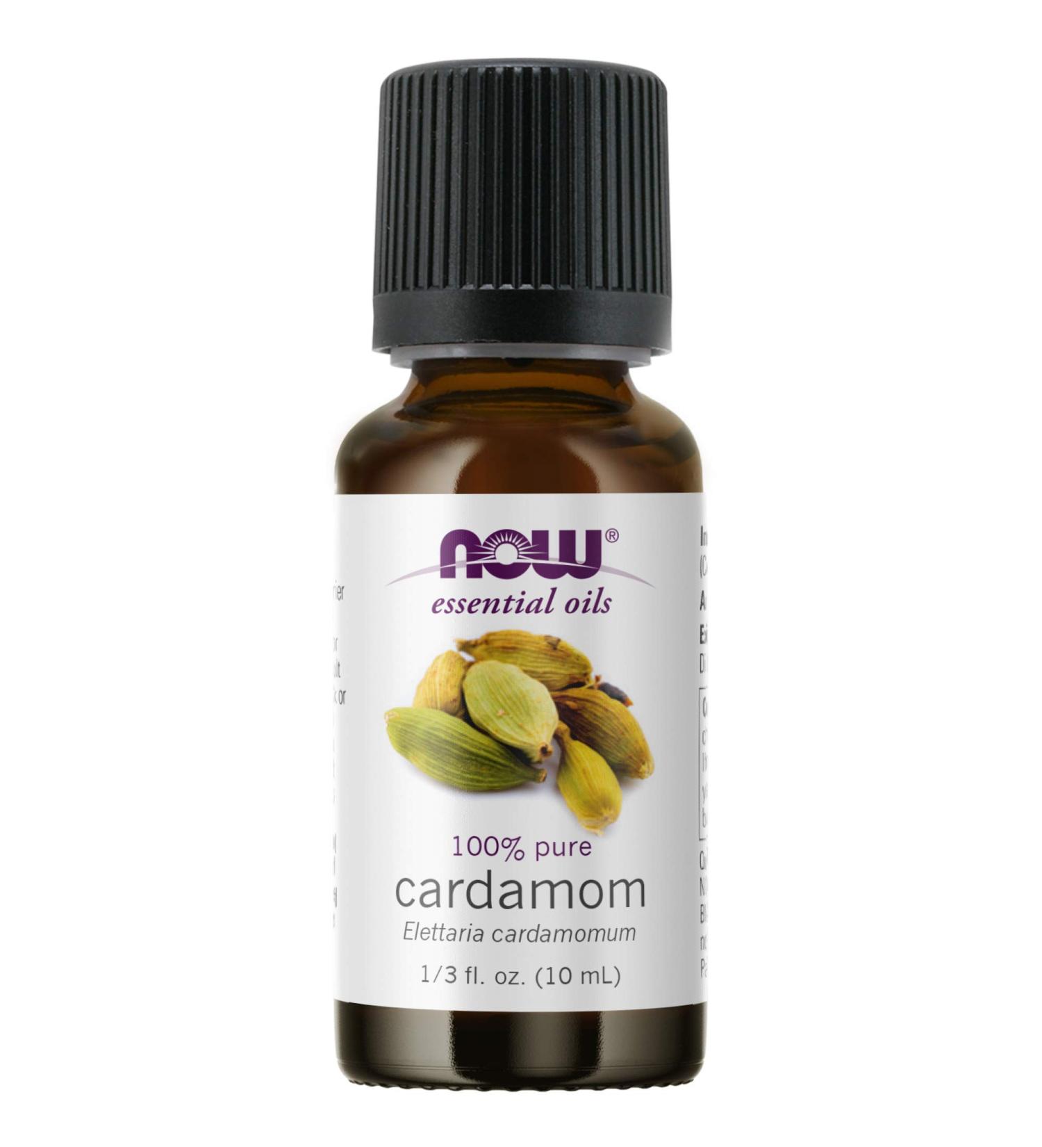 Now Foods 100% Pure Cardamom Essential Oil 10 ml - Aromatherapy & Wellness - Buy Online on SooperMarket.com