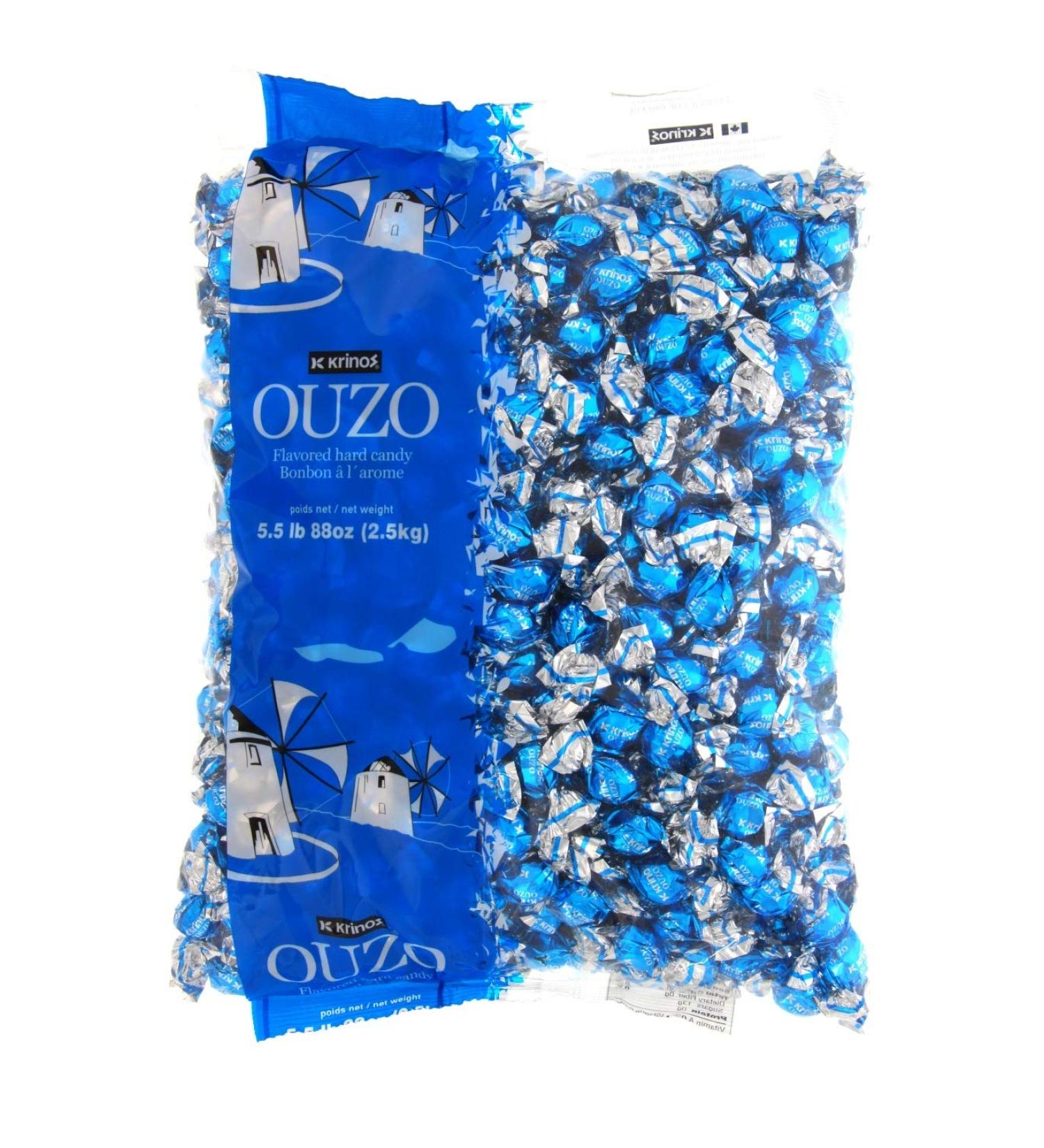 Krinos Ouzo Flavored Hard Candy - 5.5lb Bag - Buy Online on SooperMarket.com