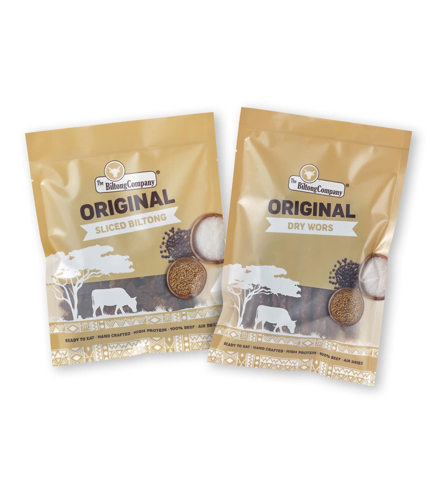 Biltong 500g - Half Sliced & Half Dry WORS Original - Buy Online on SooperMarket.com