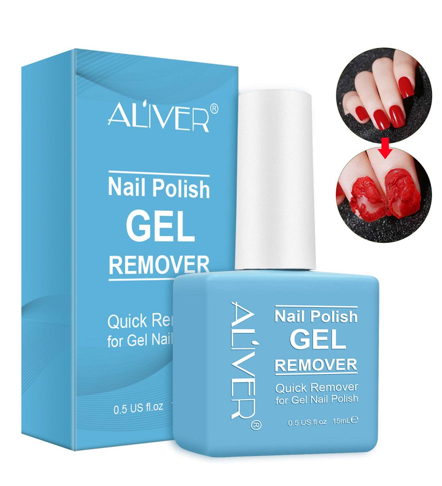 Gel Polish Remover 15ml - Quick, Clean, and Harmless Soak-Off Gel Nail Polish Remover - Easy to Use, Gentle on Nails - Buy Online on SooperMarket.com