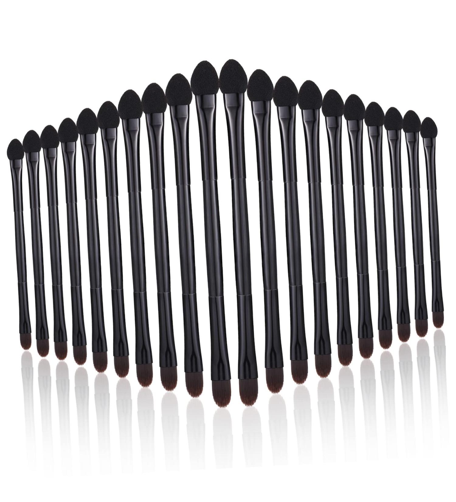Mikinona Powder Applicator 20pcs Double Eye Shadow Makeup Blending Sponges for Makeup Eye Shadow Eye Cosmetics Brush Lipstick Kit - Buy Online on SooperMarket.com