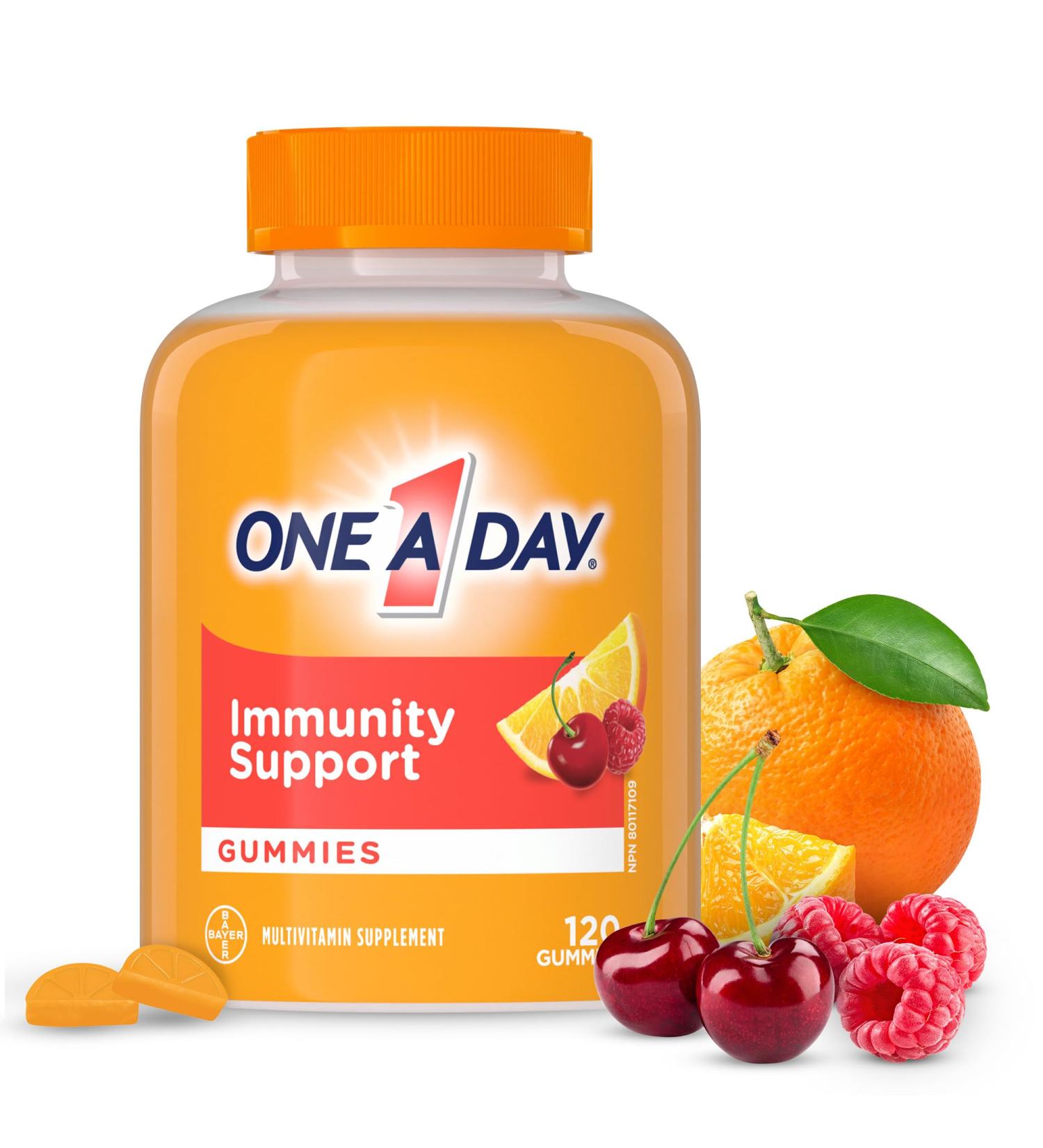 One A Day Multi+ Immunity Gummies For Adults - Immunity Multivitamin for Women And Men Plus Daily Immune Support With Vitamin C Vitamin D And Zinc To Support Immune Function 120 Gummies - Buy Online on SooperMarket.com