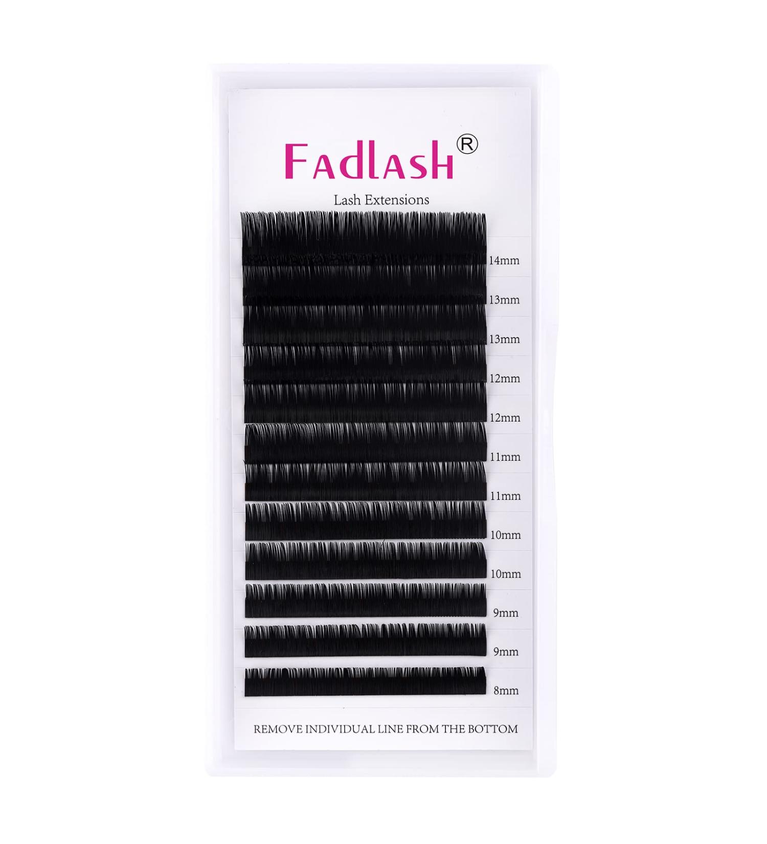 Individual Classic Eyelash Extensions 0.15mm D Curl Mix (8-14mm) - Professional Natural Look - Buy Online on SooperMarket.com
