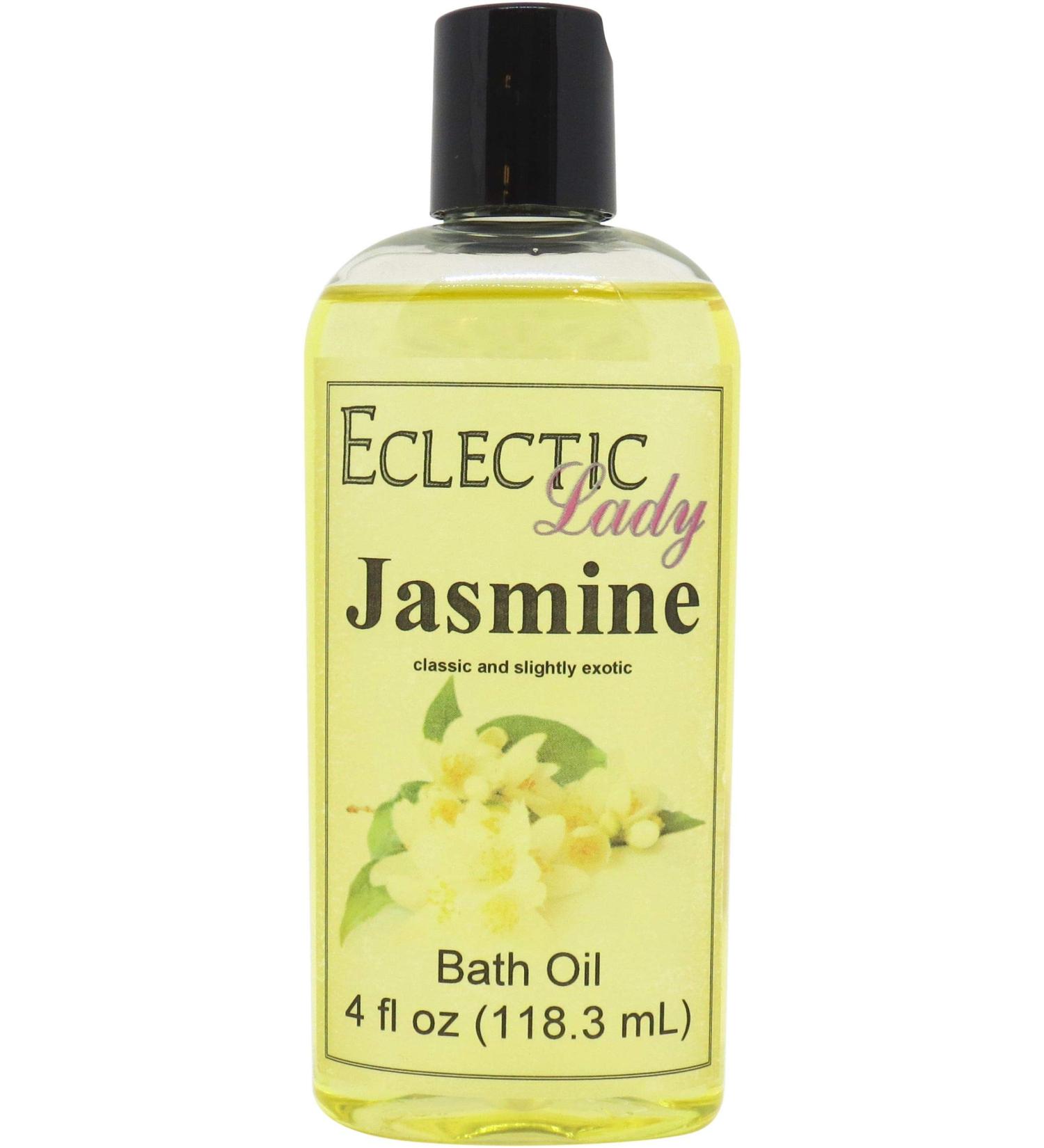 Eclectic Lady Jasmine Bath Oil 4 oz - Luxurious Aromatherapy Blend - Buy Online on SooperMarket.com