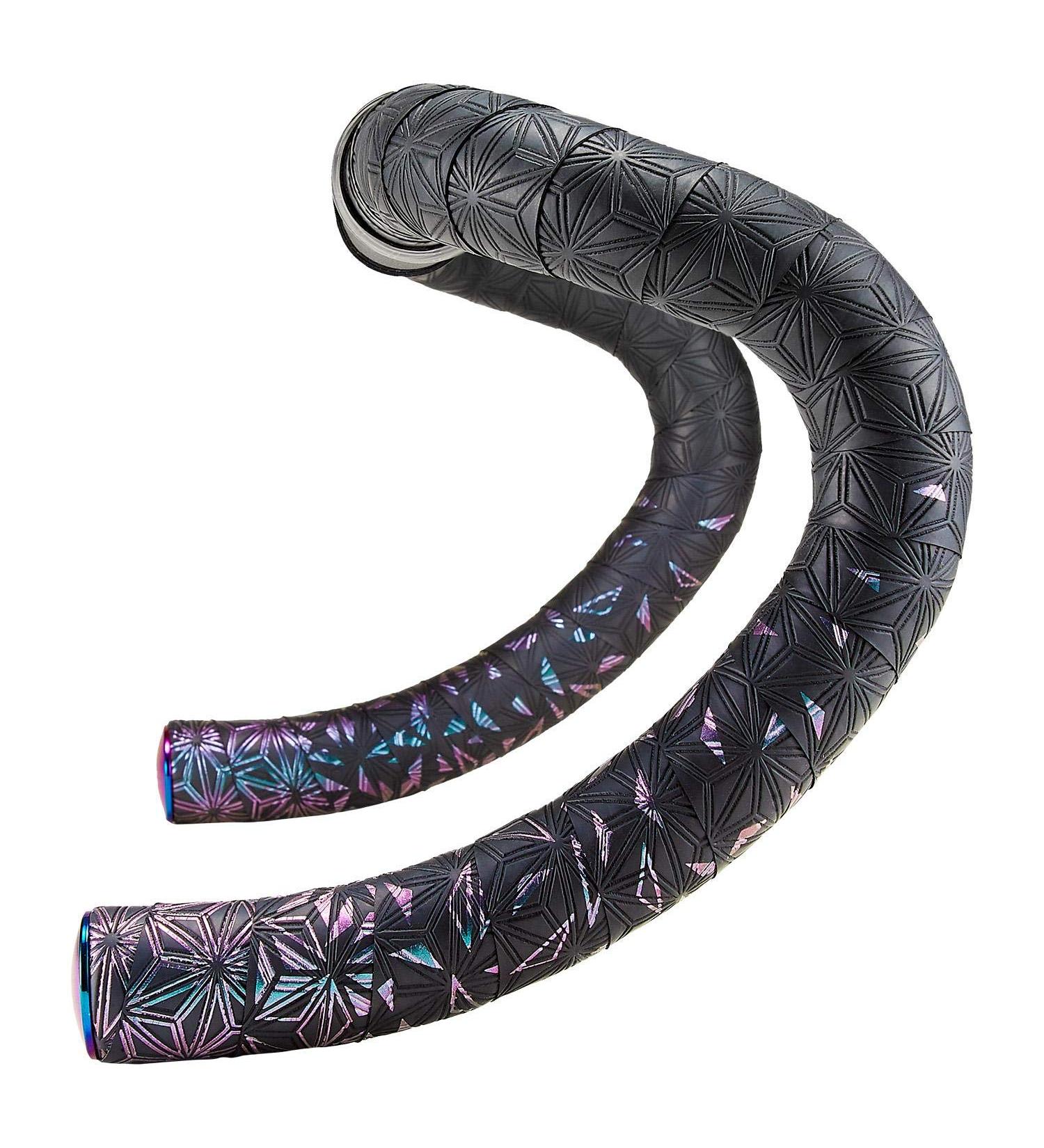 Supacaz Super Sticky Kush Star Fade Bling Oil Slick Handlebar Tape with Plugs - Buy Online on SooperMarket.com