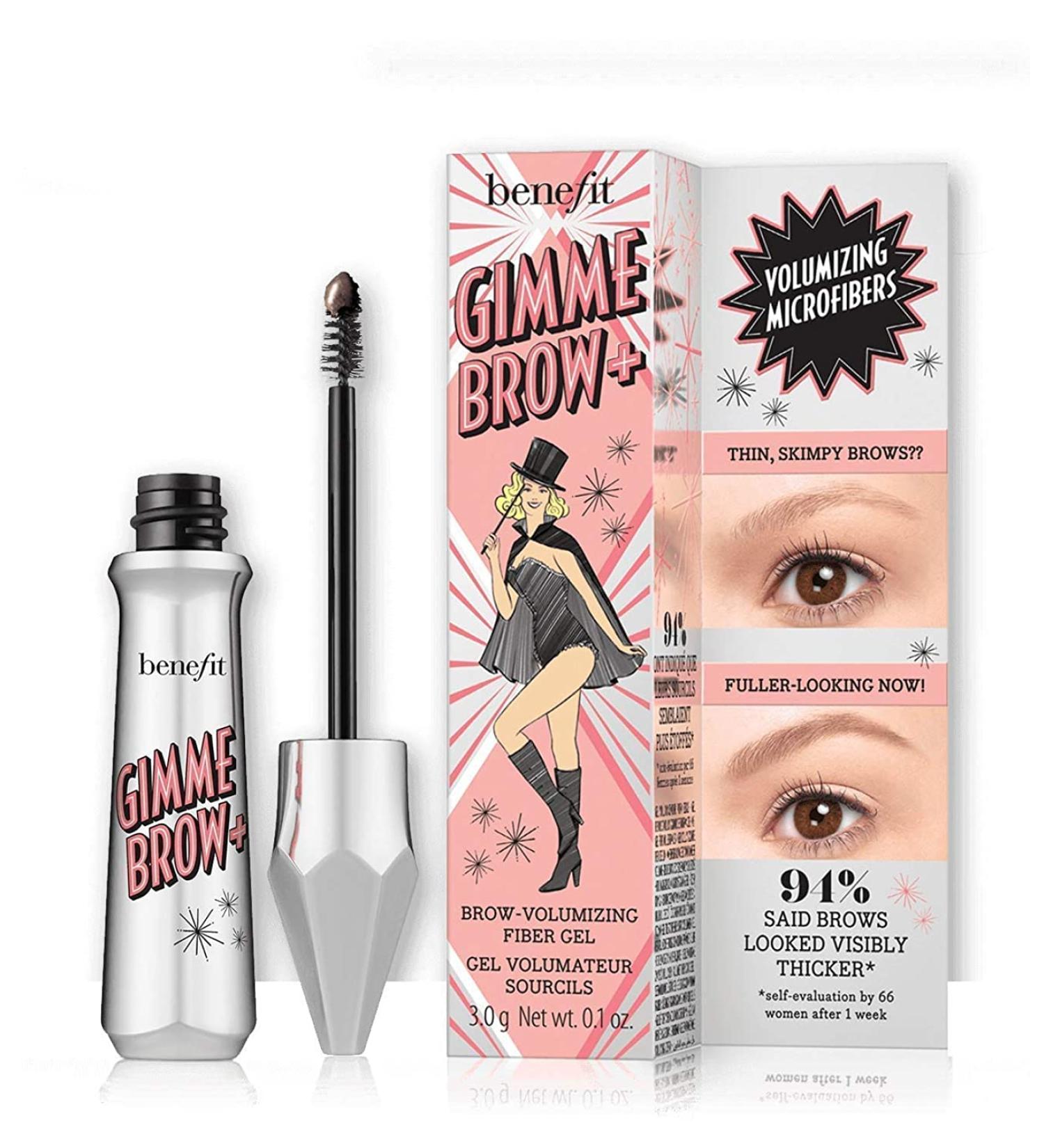 Benefit Gimme Brow Volumizing Fiber Gel  3 Medium Neutral 0.1 Ounce clear 0.10 Ounce (Pack of 1)