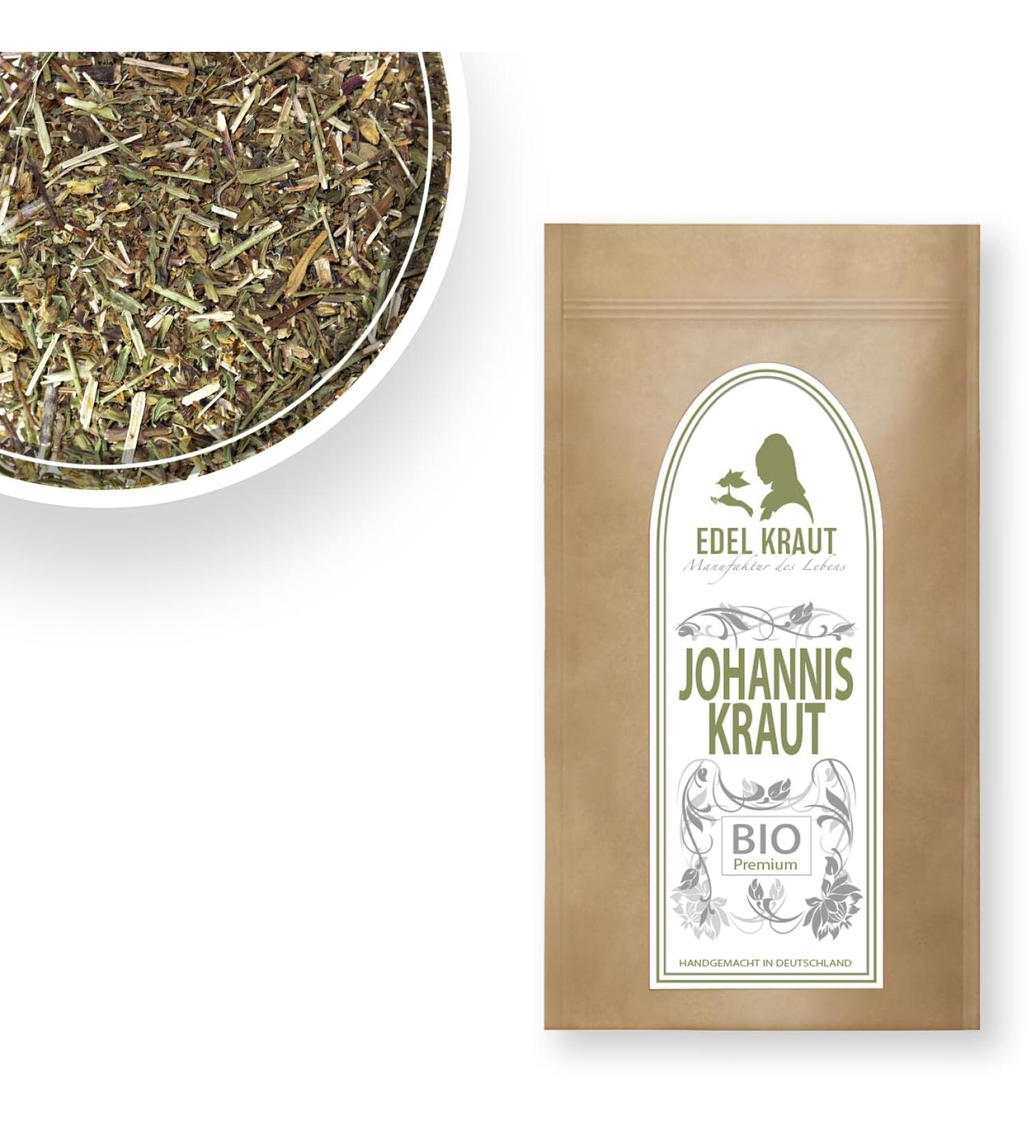 Organic St. John's Wort Tea 100g - Edel Kraut Premium Johanniskraut | Natural No Additives Certified Organic - Buy Online on SooperMarket.com