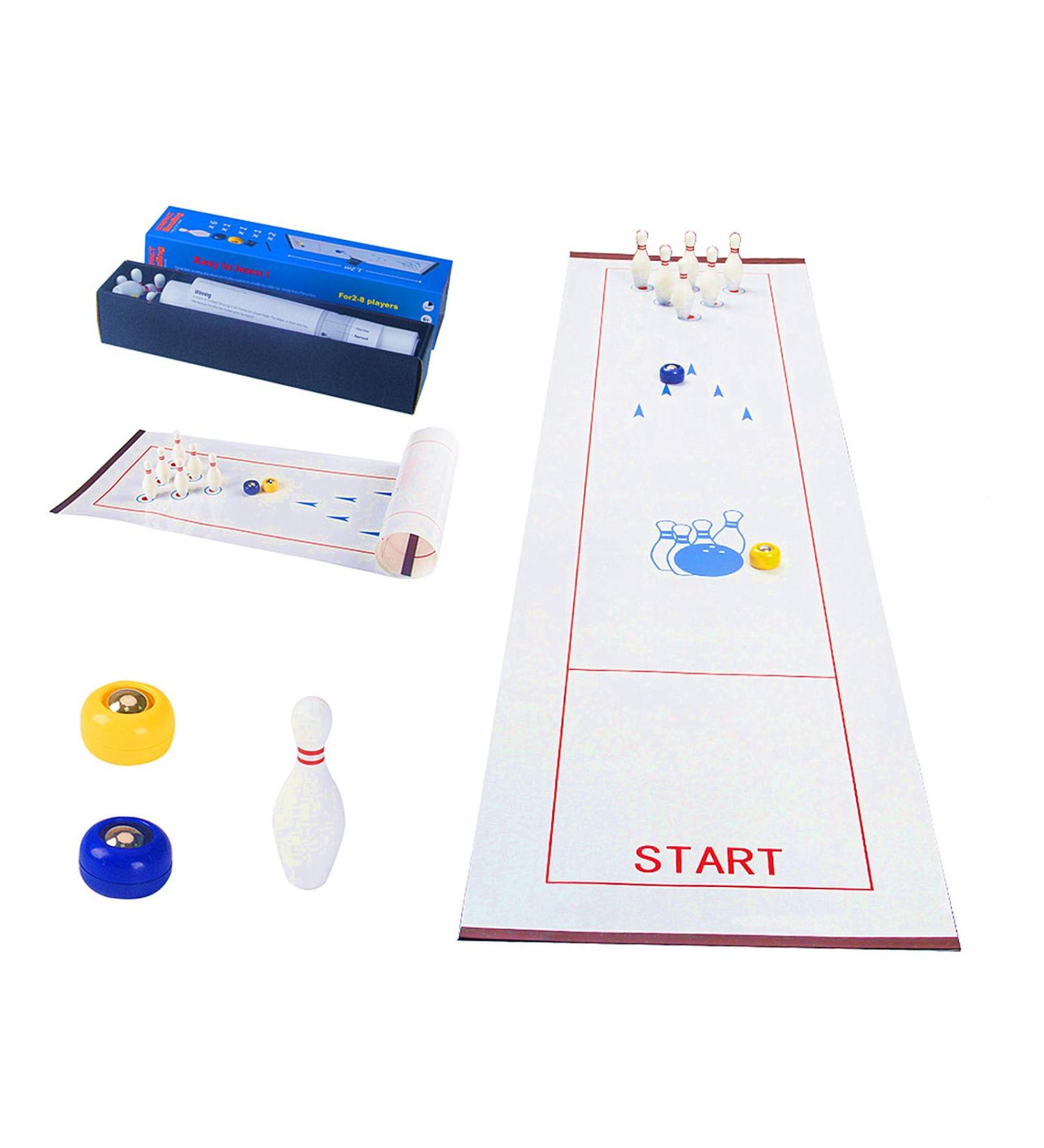 Table Top Bowling Game for Kids and Adults - Fun Family and Friends Board Game for Team Training - Easy Setup and Compact Storage - Buy Online on SooperMarket.com