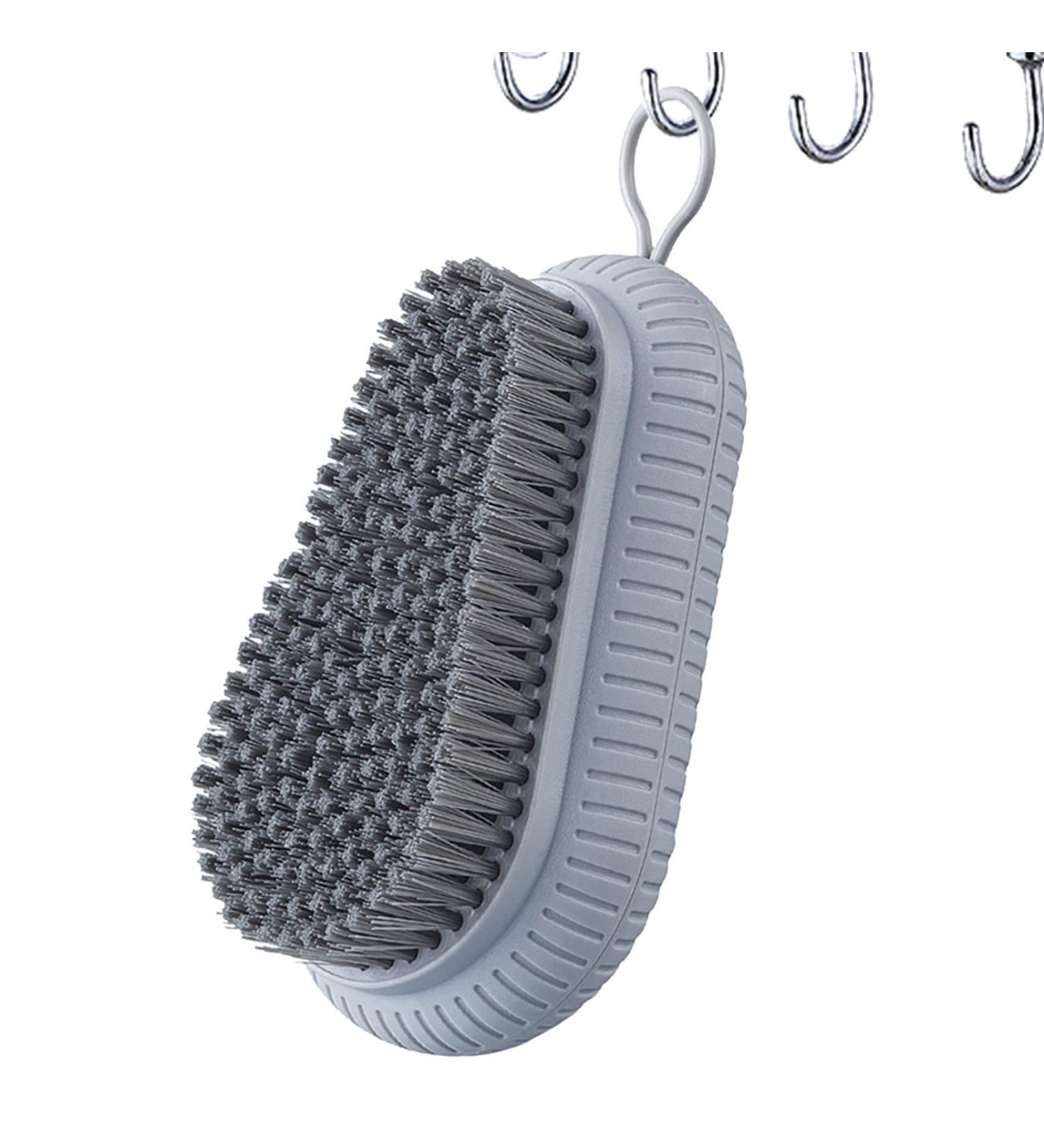 FACYNDE Needle Cleaning Brush - Stylish Fingernail Peeling Brush with Loop for Effective Nail Care - Unisex Pedicure Tool in Gray - Buy Online on SooperMarket.com