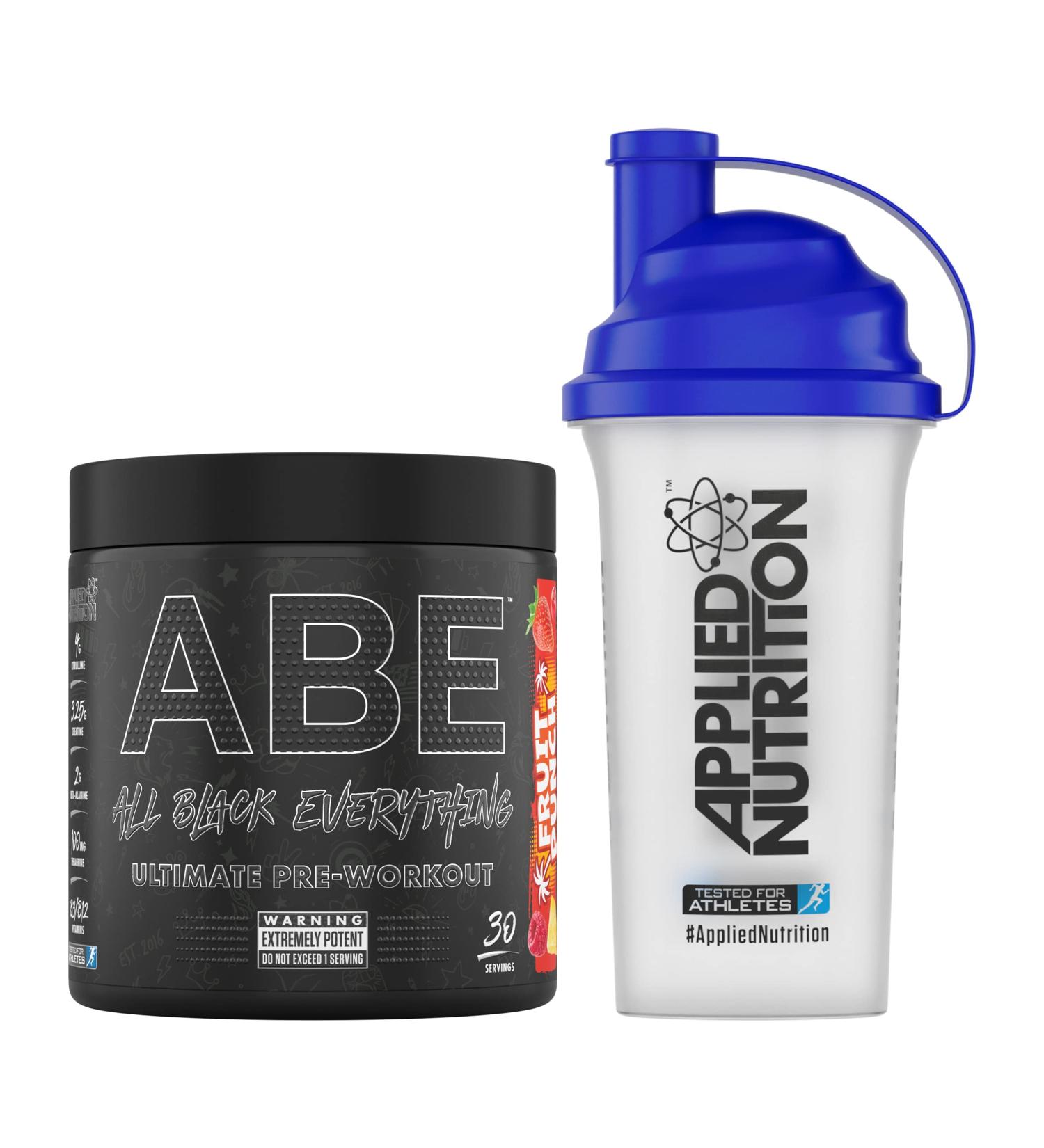 Applied Nutrition Bundle: ABE Pre Workout 375g + 700ml Protein Shaker - Fruit Punch - Buy Online on SooperMarket.com