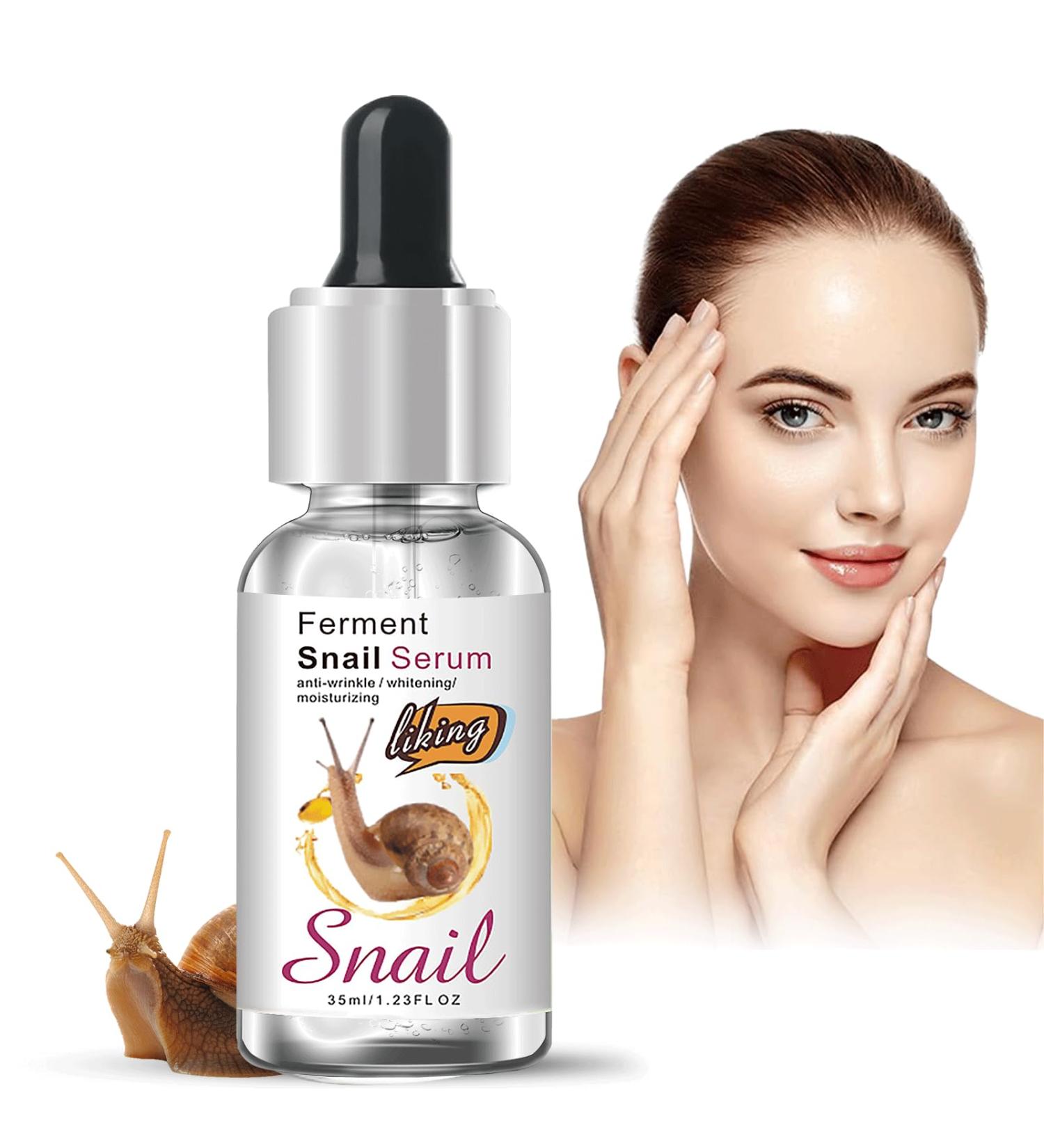 Snail Collagen Serum Snail Mucin Repair Serums Hyaluronic Acid Snail Secretion Filtrate Face Serum Natural Pure Snail Anti Aging Serum For Face Skincare Serum Cruelty Free35ml - Buy Online on SooperMarket.com