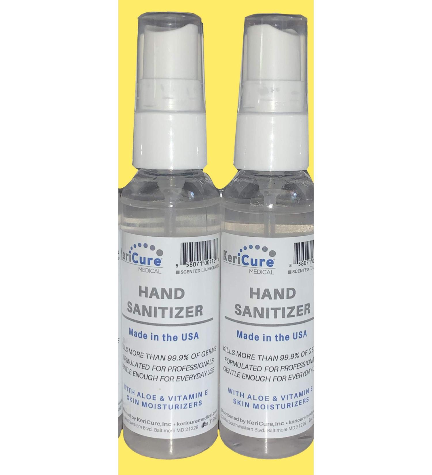 2 Pack Lemonade Scented Hand Sanitizer Sprays with Organic Aloe Vera - Made in USA | Woman Owned Business - Buy Online on SooperMarket.com