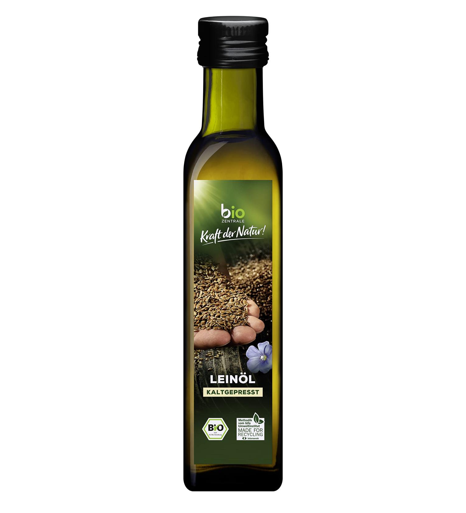 Buy Biozentrale Linseed Oil 6 x 250 ml - Organic Cold-Pressed | High Omega-3 Fatty Acids - Buy Online on SooperMarket.com